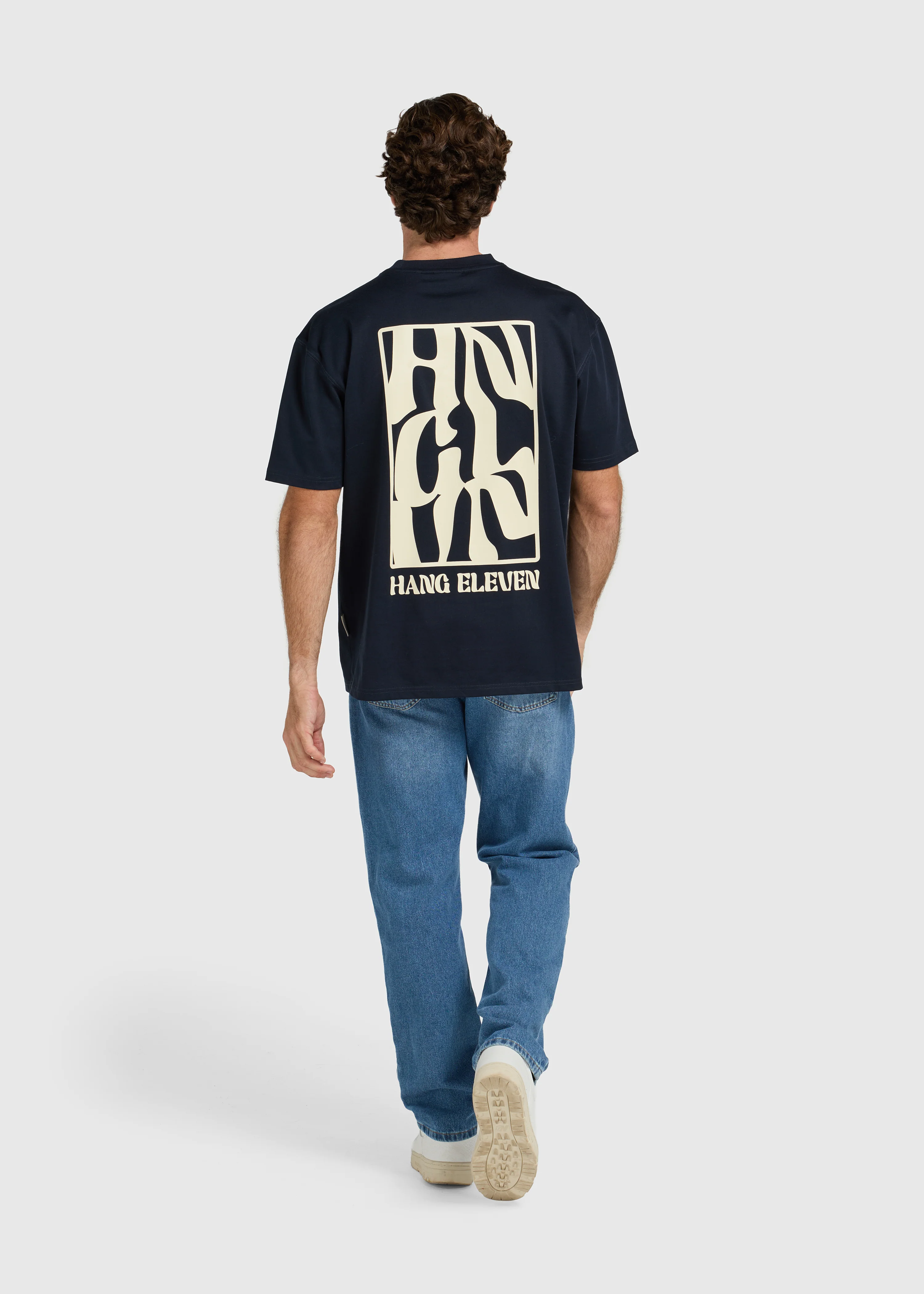 HNGLVN Tee - Navy Blue - Image 3