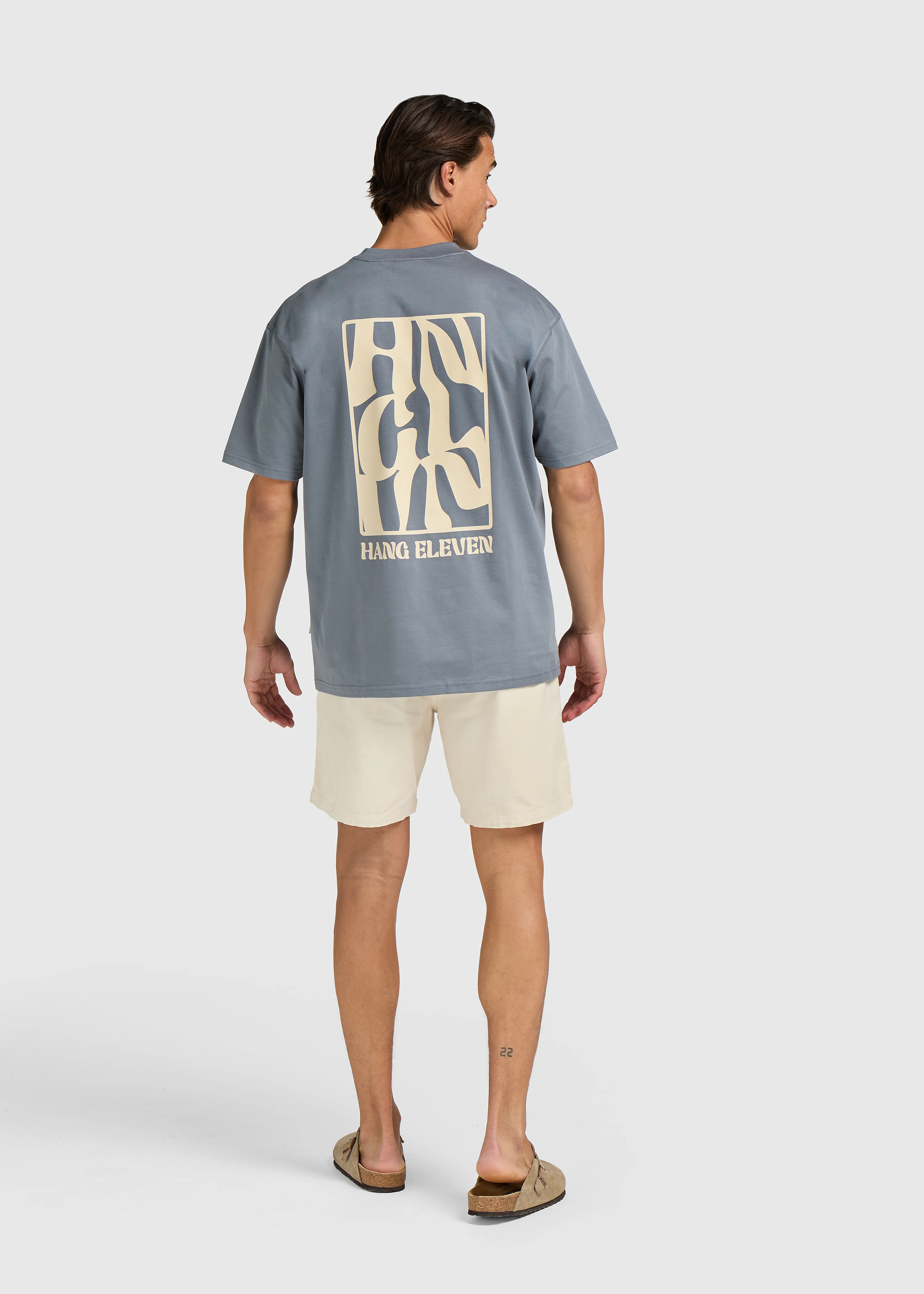 HNGLVN Tee - Stone Grey - Image 6