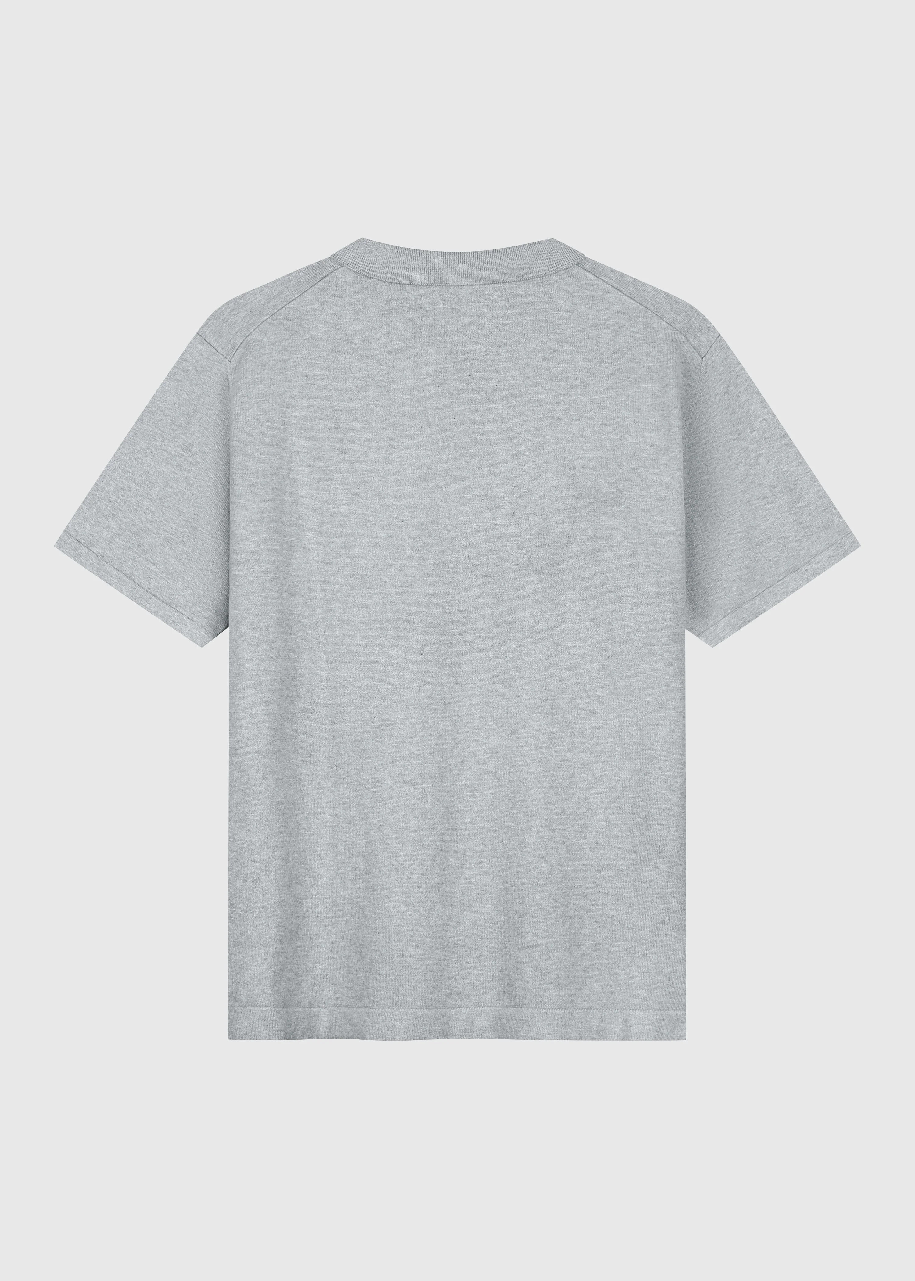 Knitted Polo - Grey Melange - Image 4
