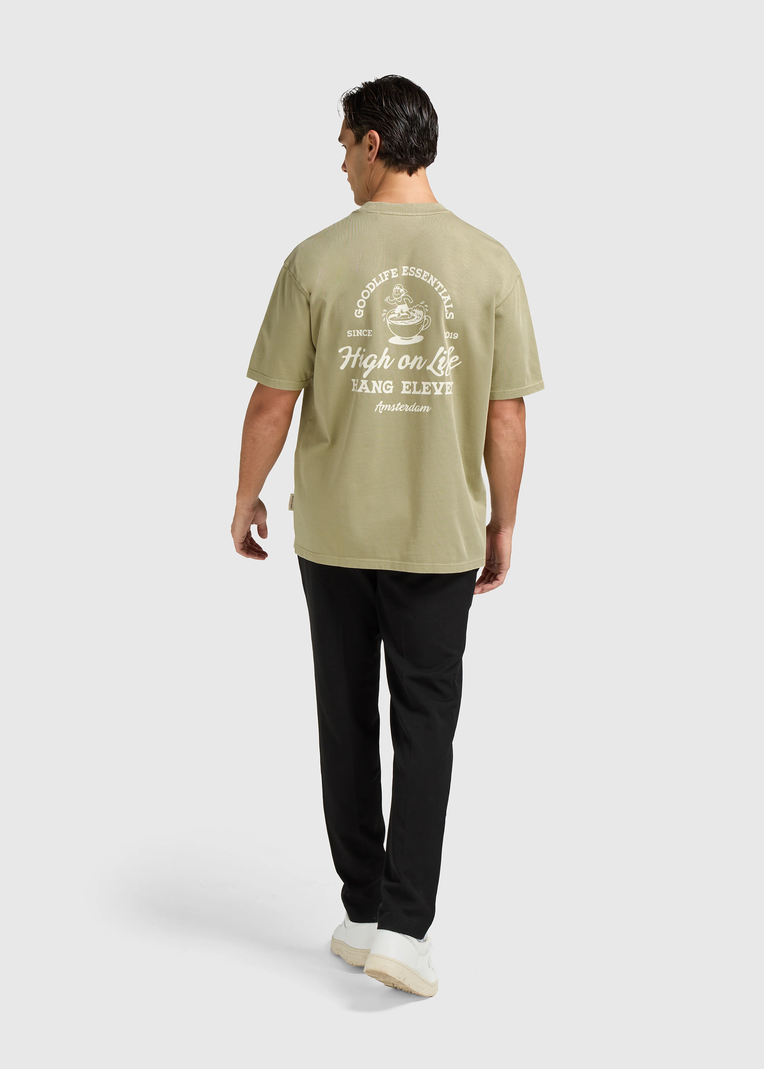 Life Tee - Slate Green - Image 3