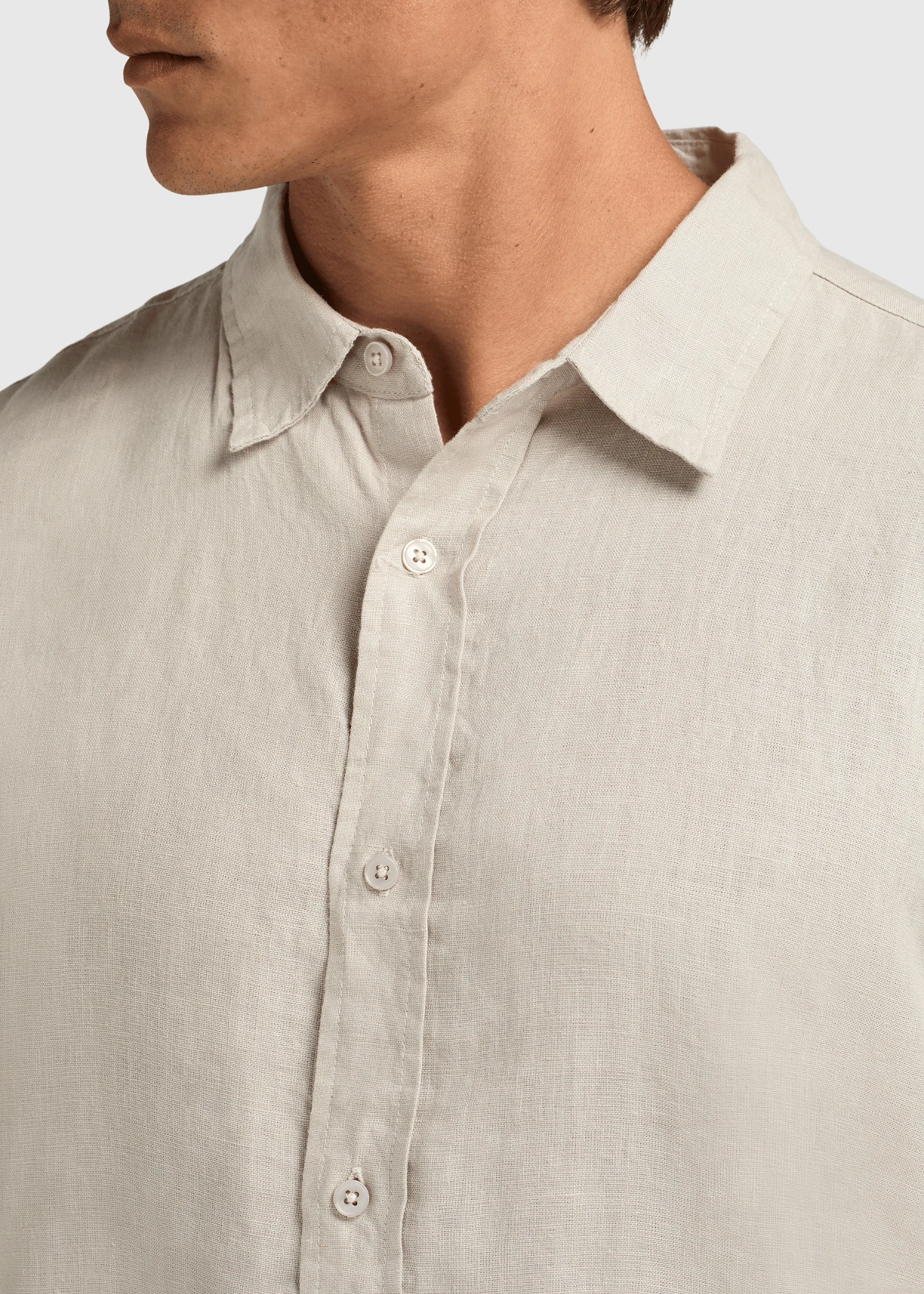 Linen Shirt - Dove - Image 3