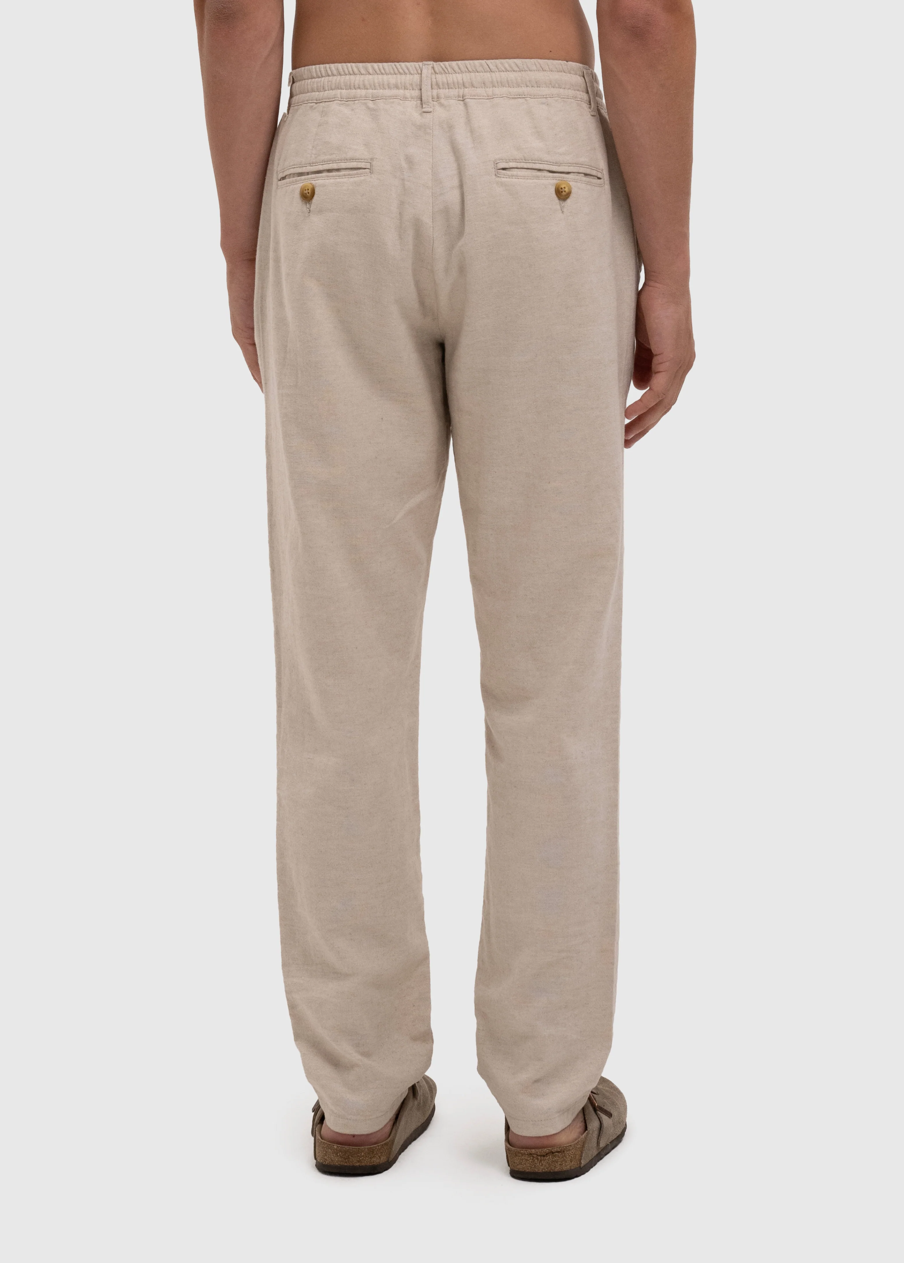 The Baggy Linen Pants - Sand - Image 4