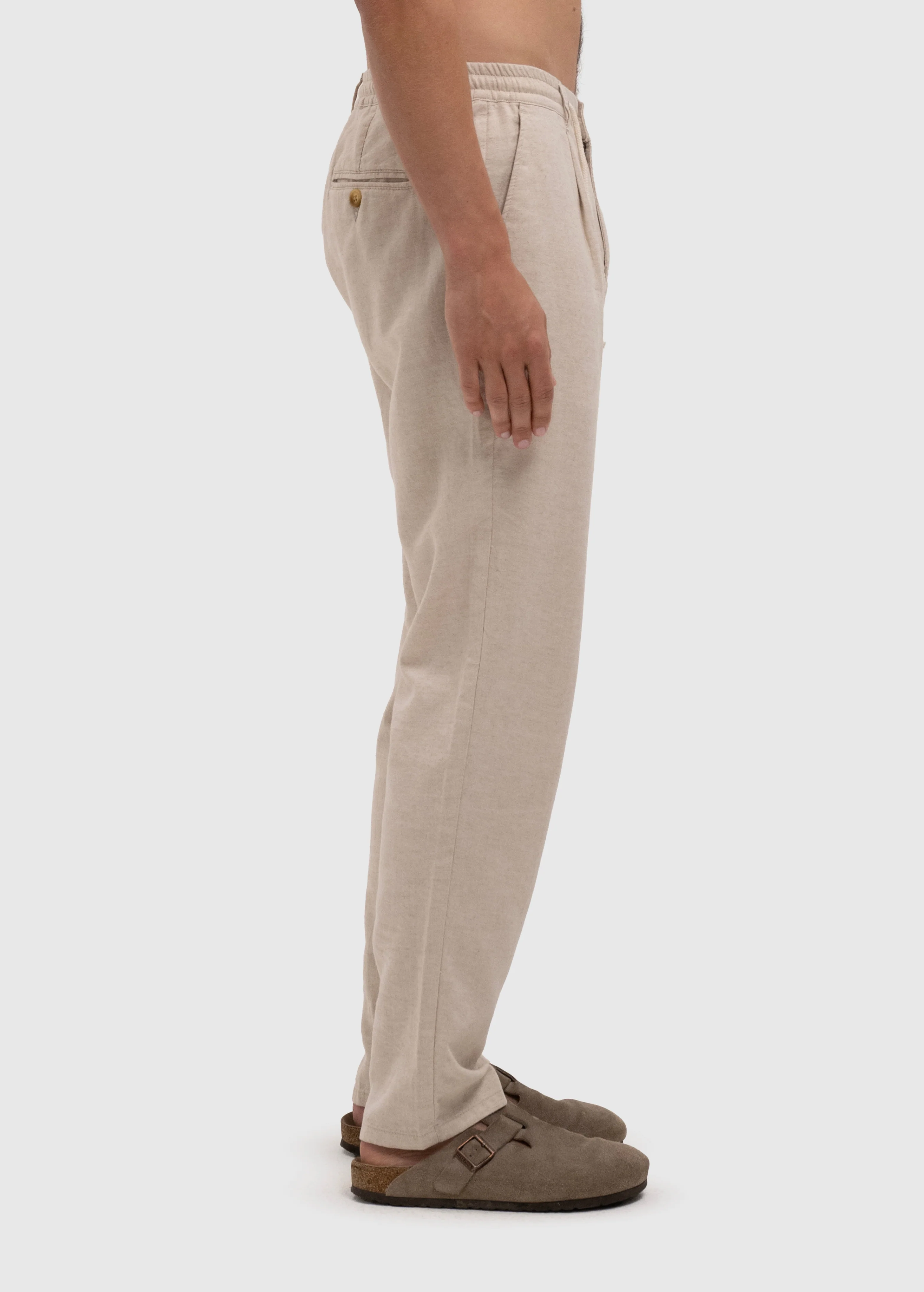 The Baggy Linen Pants - Sand - Image 5
