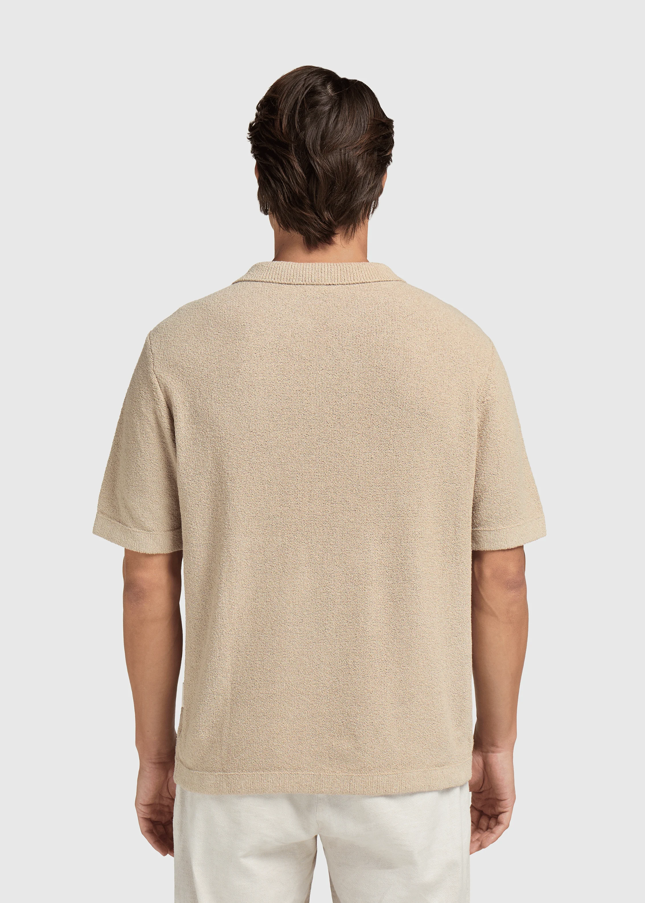Loop Knit Polo - Sand - Image 2