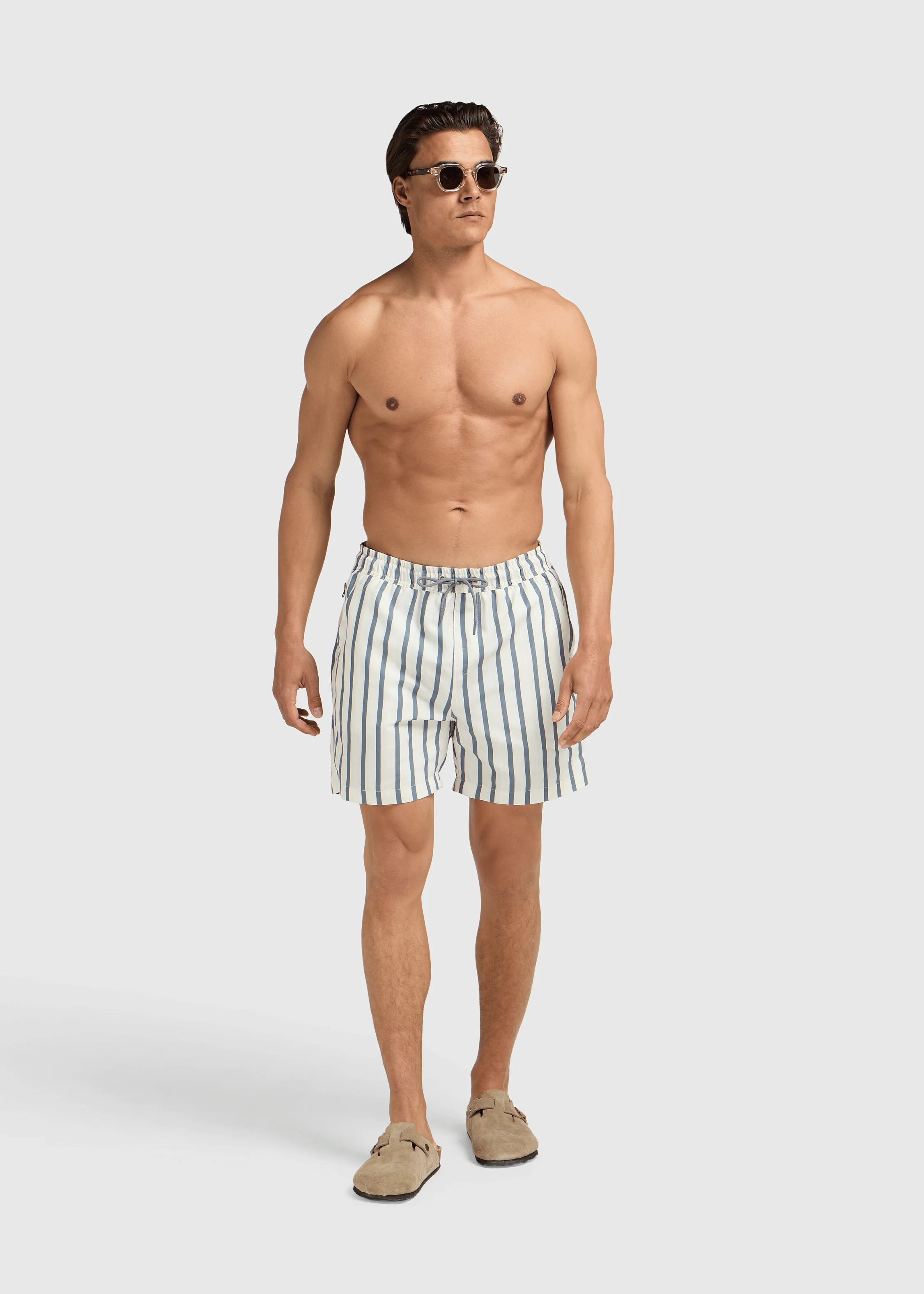 Multi Striped Swim Short - Sand - Image 9