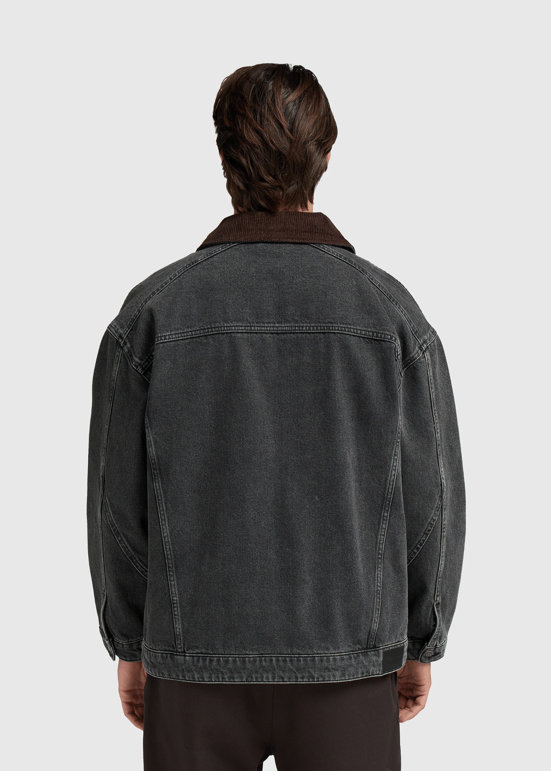 Ozzy Denim Jacket - Washed Black - Image 2