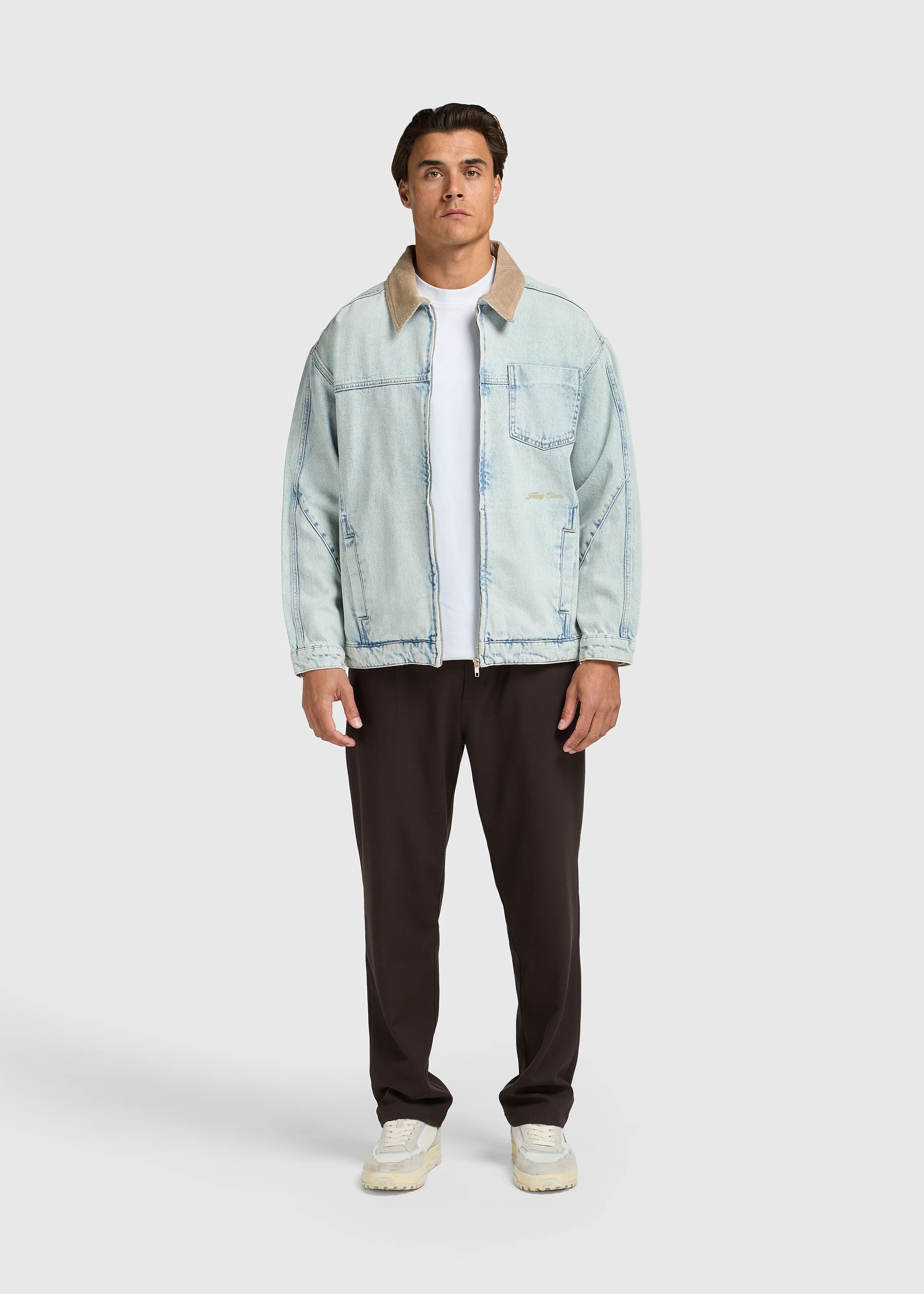 Ozzy Denim Jacket - Washed Blue - Image 6