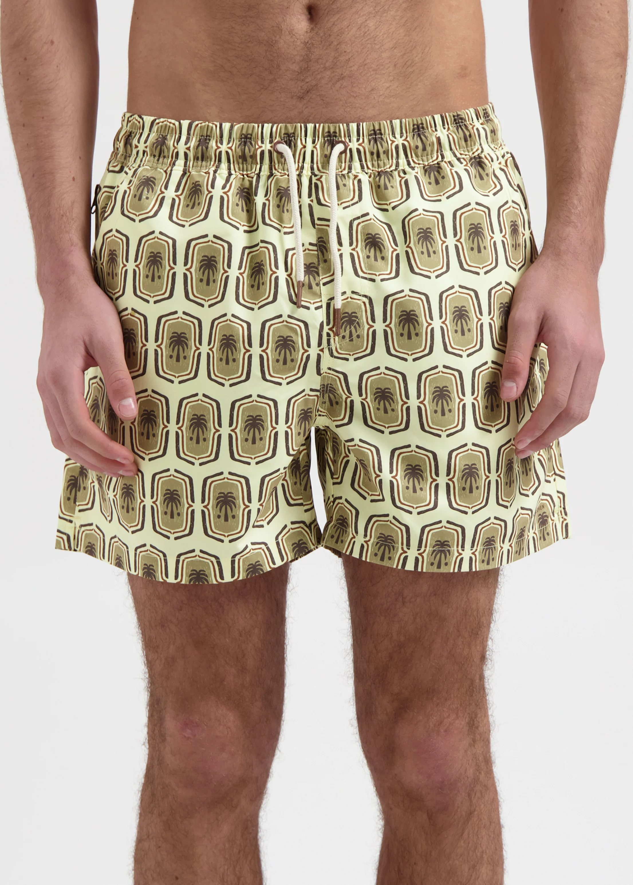 Palm Badge Swim Short - Sand - Image 3
