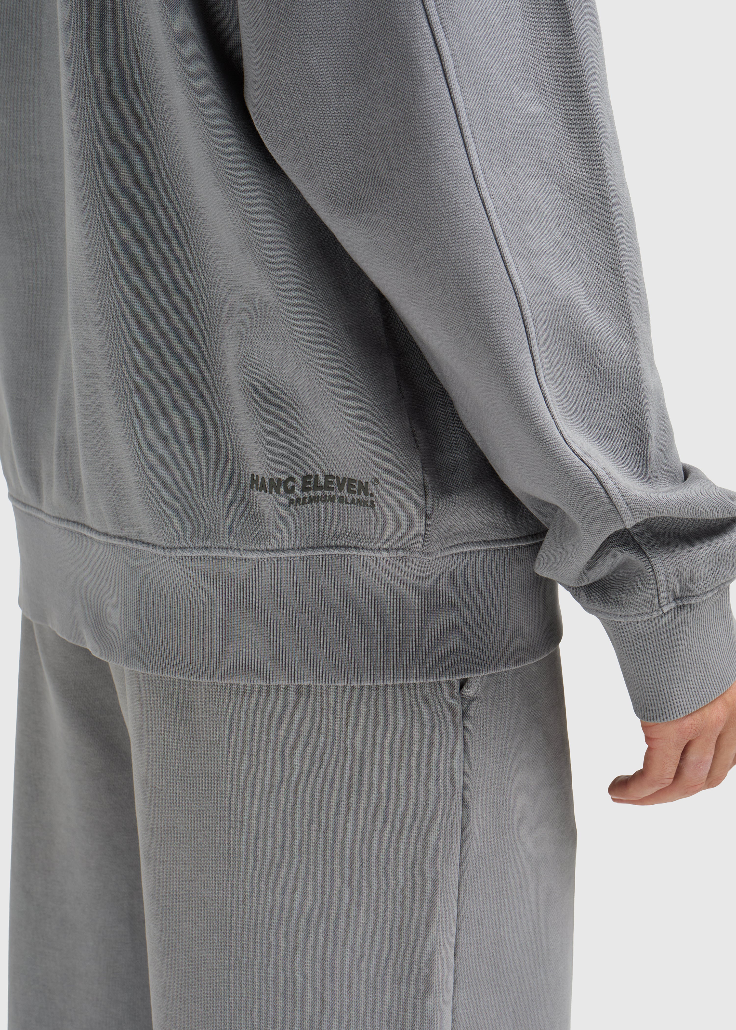 Premium Blanks Crewneck - Washed Grey - Image 5