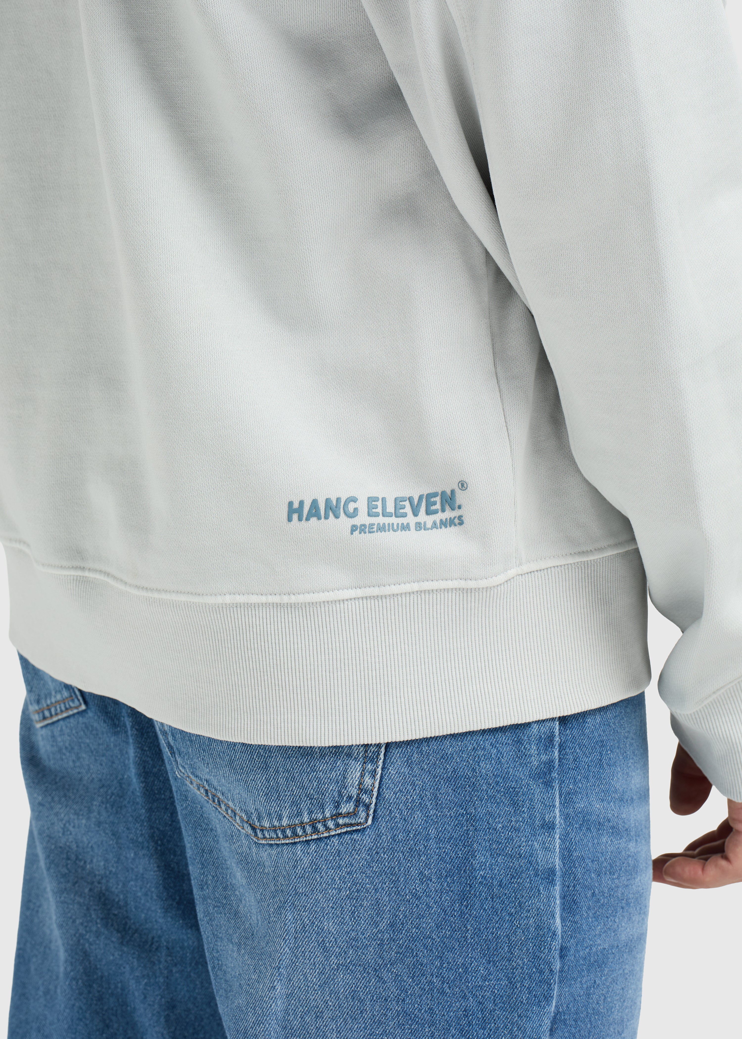 Premium Blanks Crewneck - Washed Blue - Image 5
