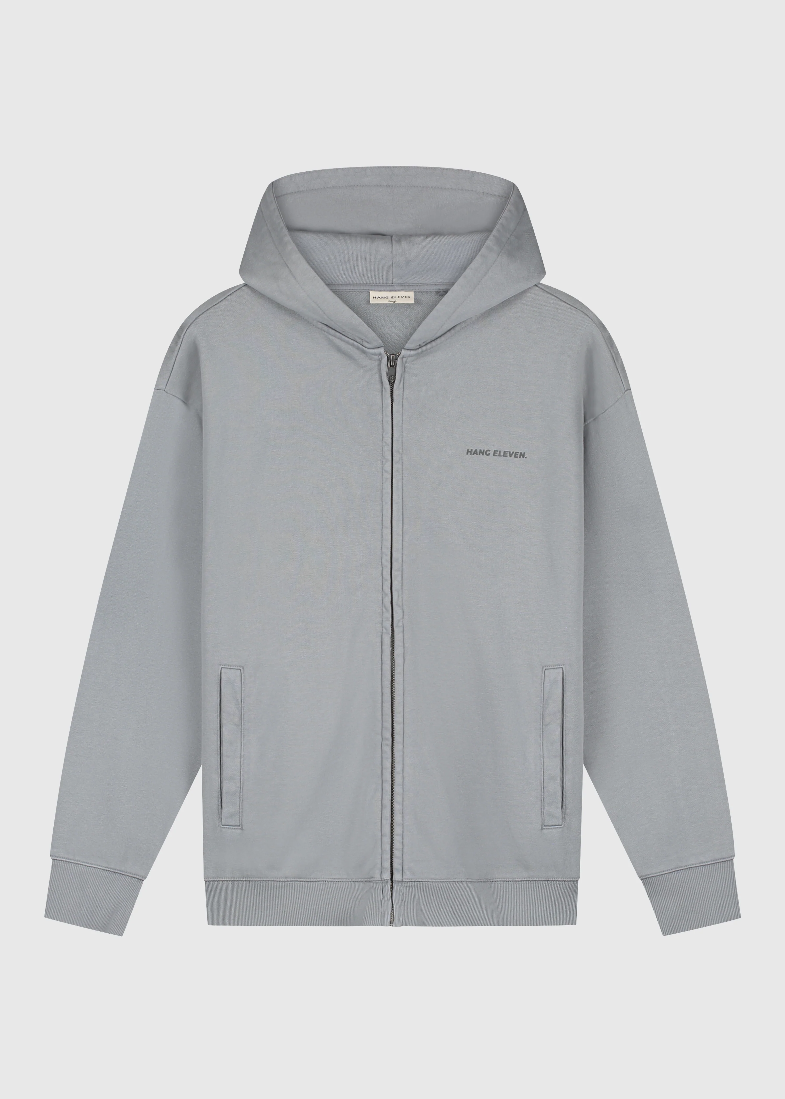 Premium Blanks Full Zip - Washed Grey - Image 3