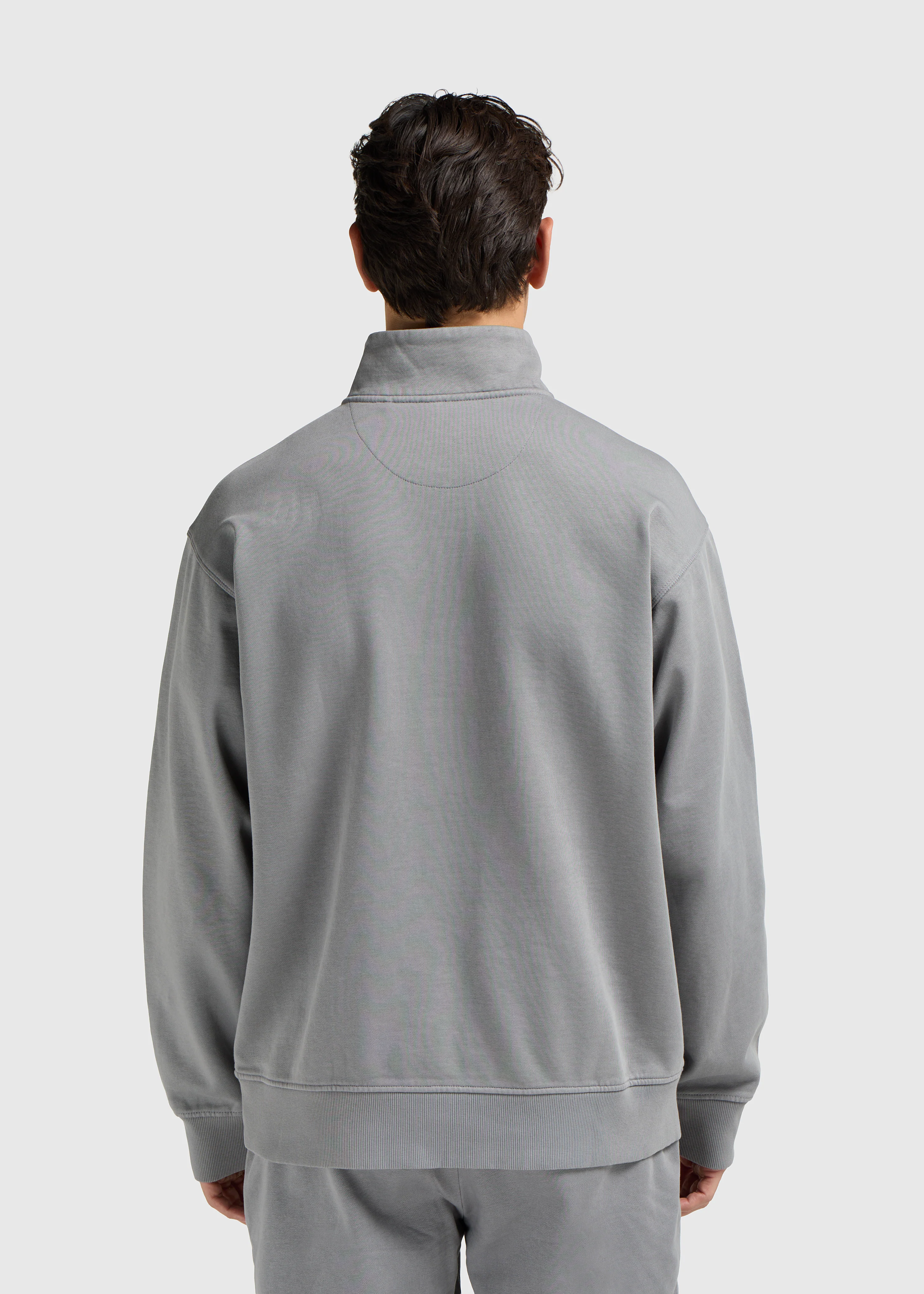 Premium Blanks Half Zip - Washed Grey - Image 3