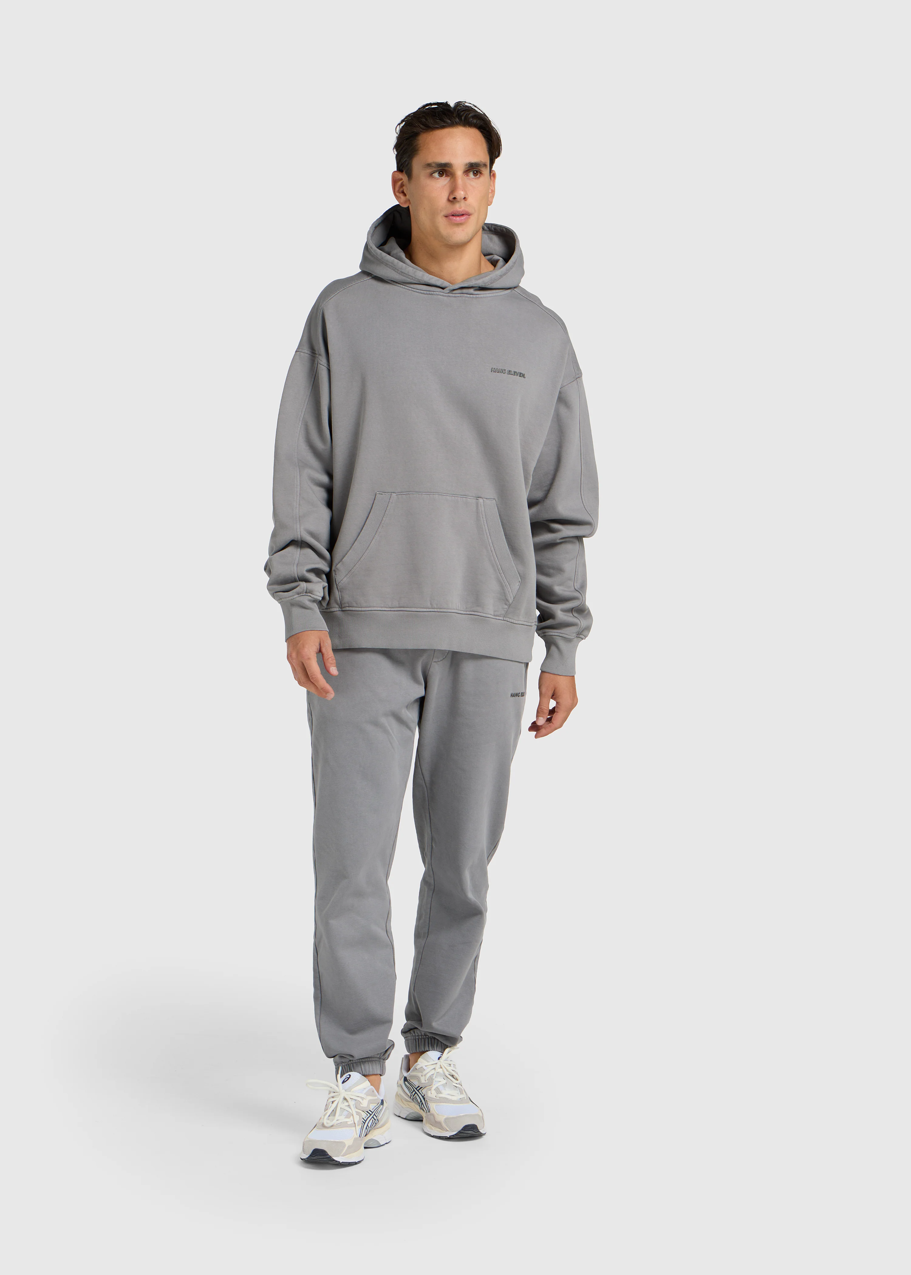 Premium Blanks Hoodie - Washed Grey - Image 2