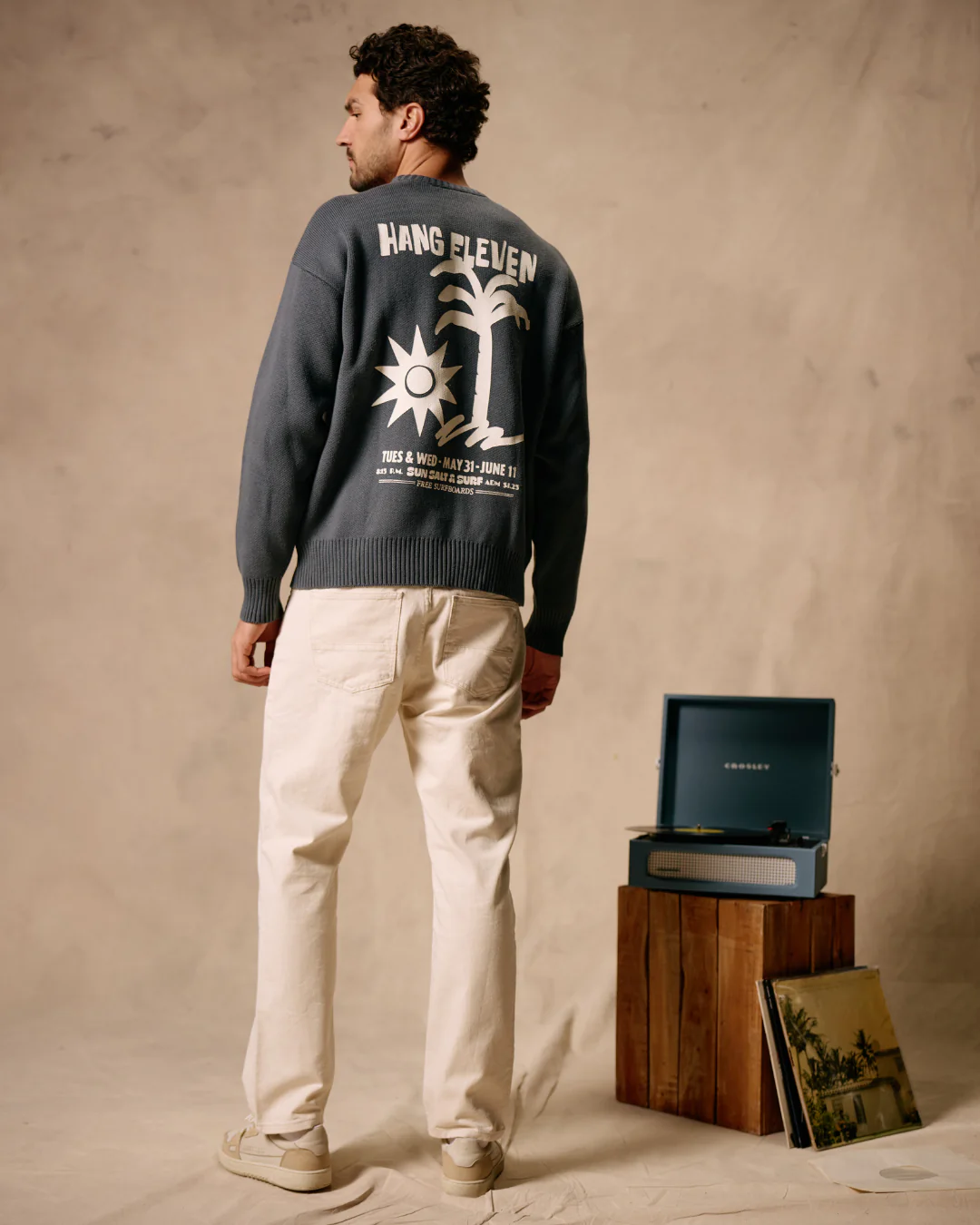 Paradise Knit Crewneck - Ombre Blue - Image 6