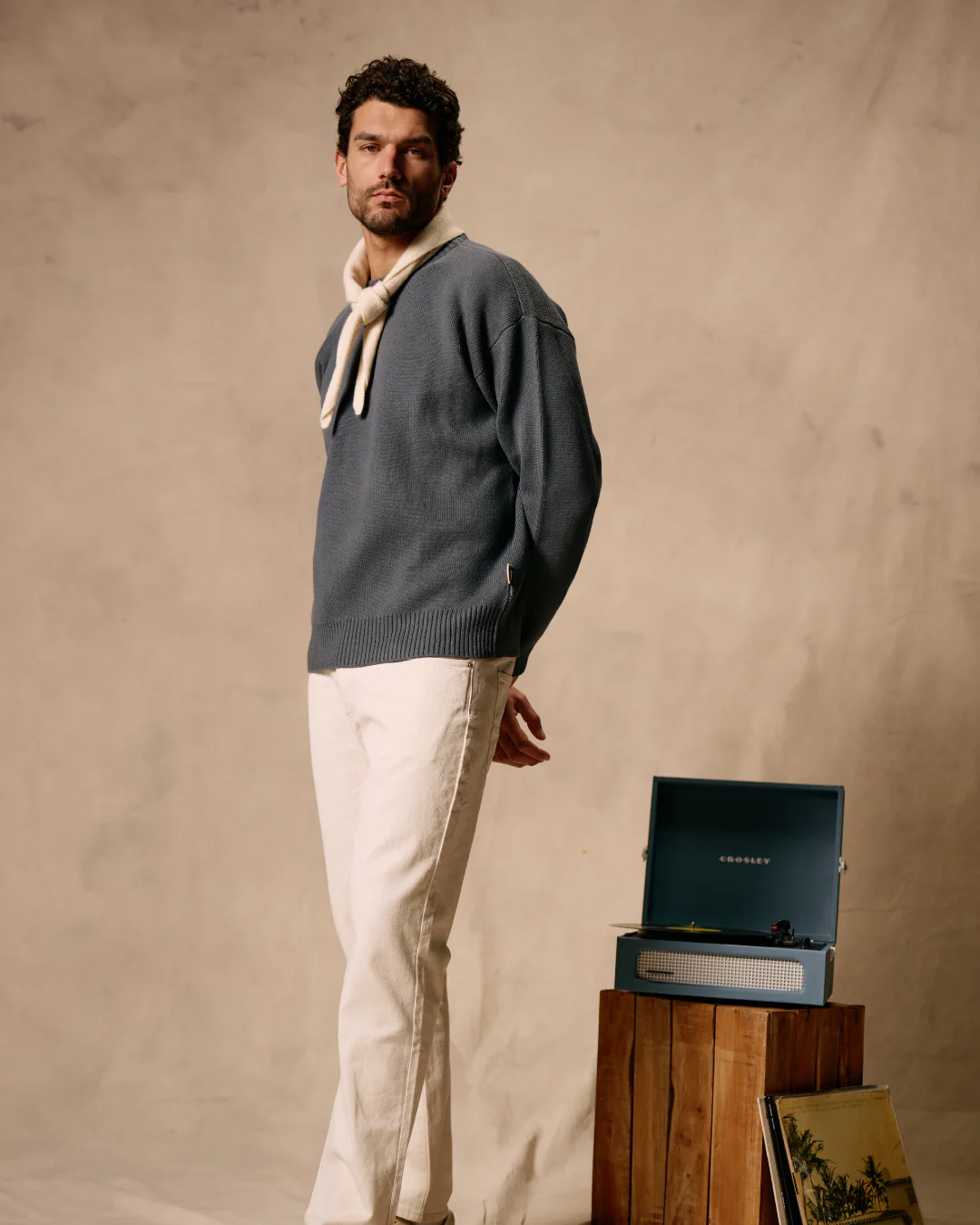 Paradise Knit Crewneck - Ombre Blue - Image 7
