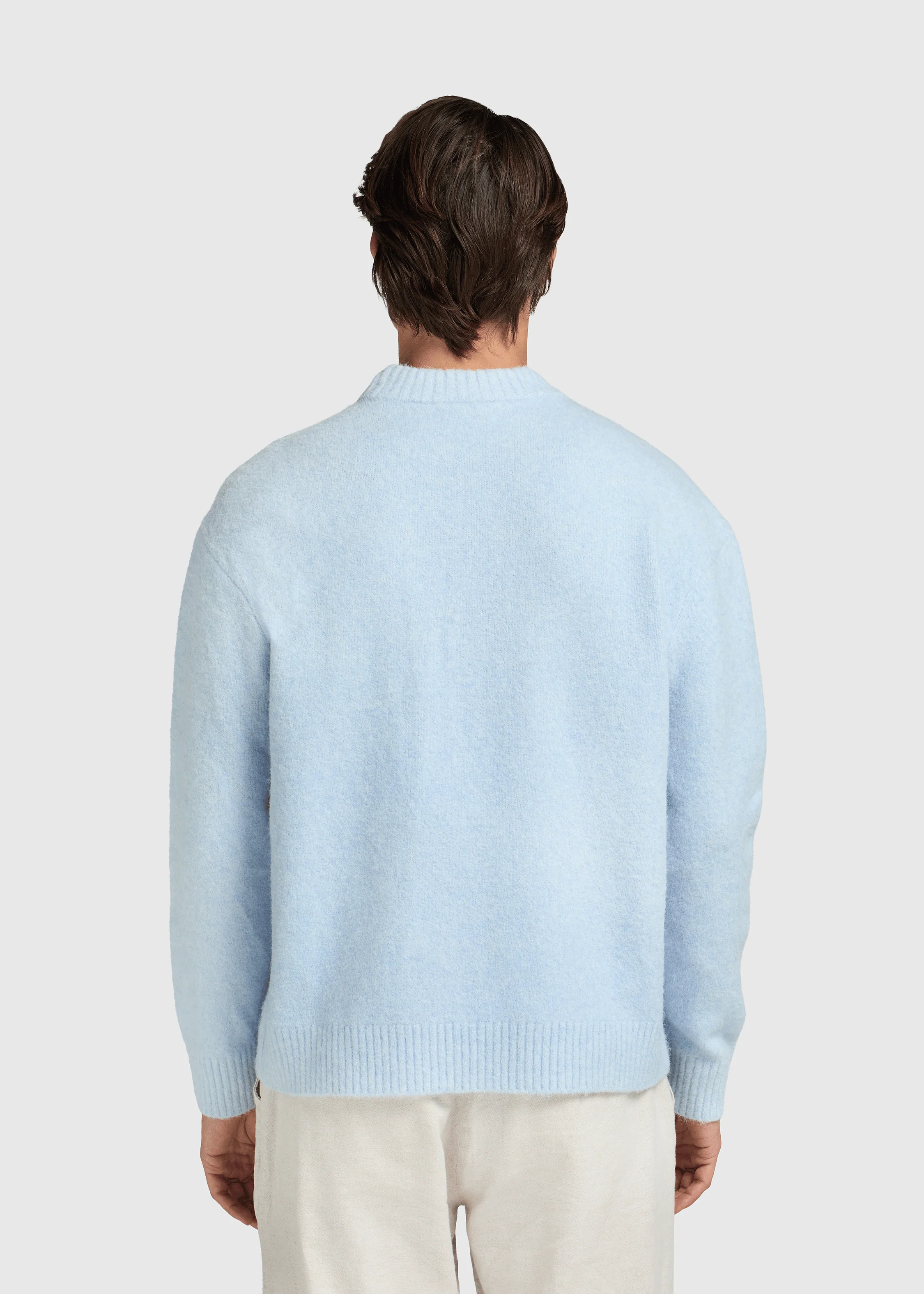 Soft Knit Crewneck - Light Blue - Image 2
