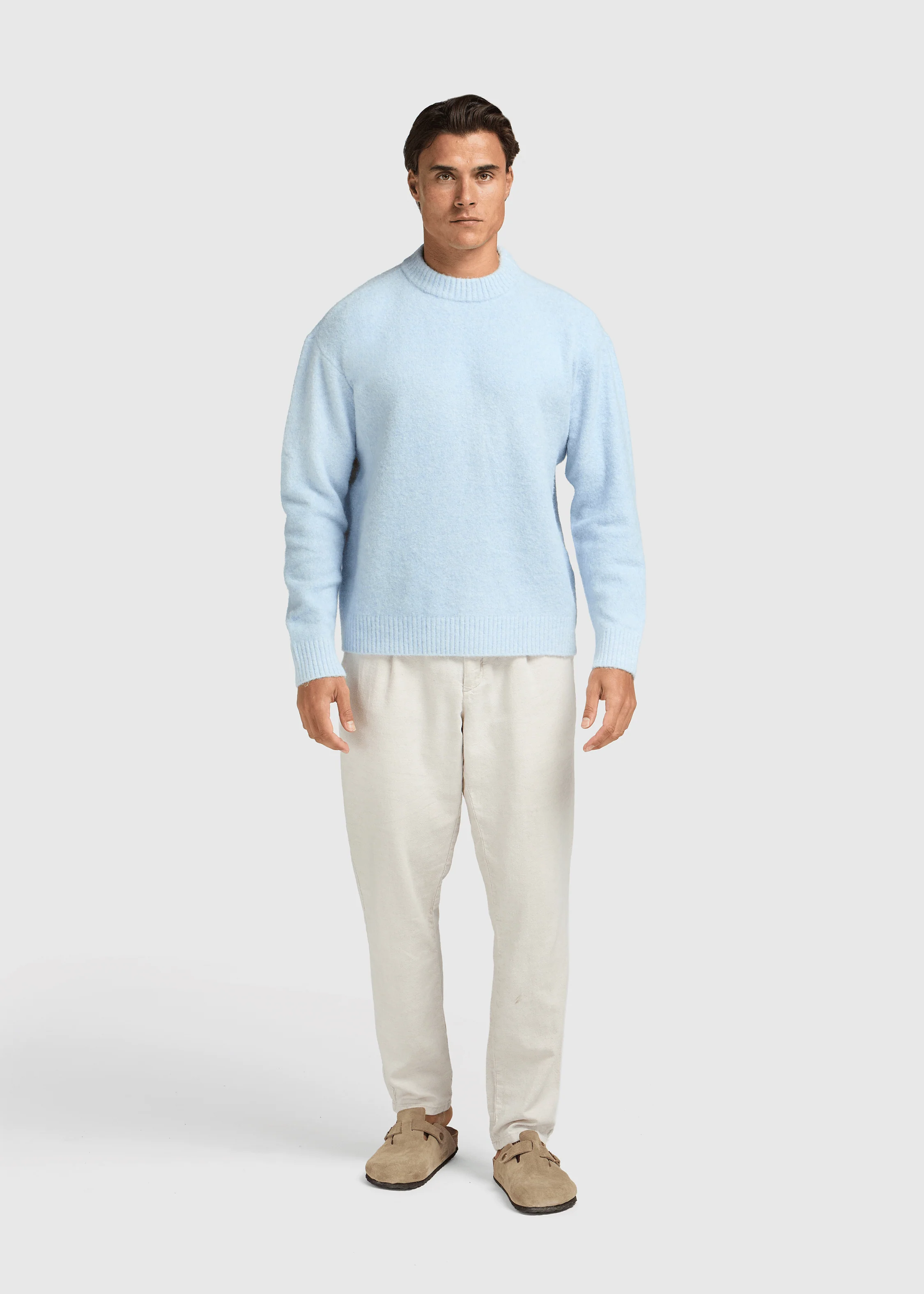 Soft Knit Crewneck - Light Blue - Image 3