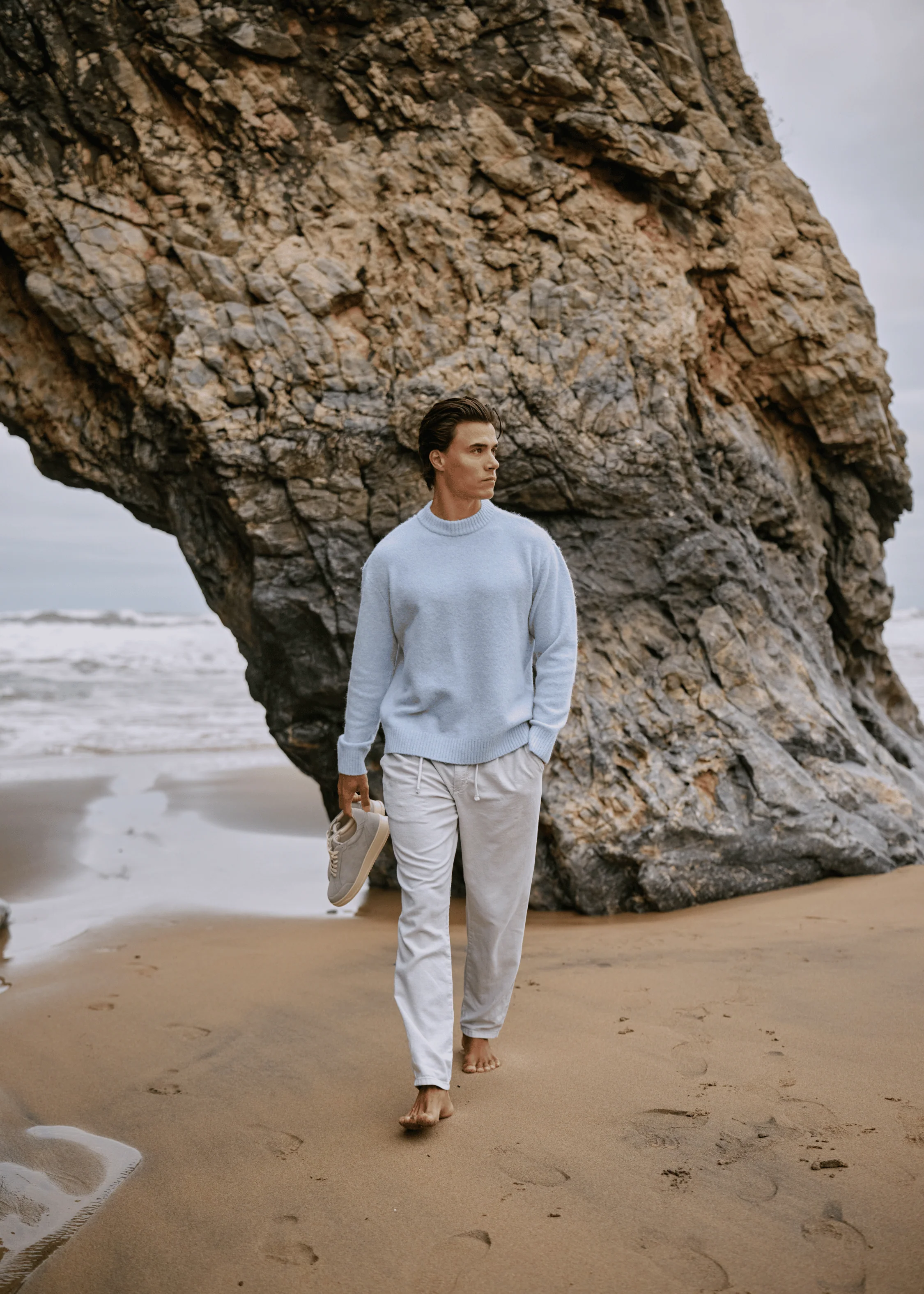 Soft Knit Crewneck - Light Blue - Image 6