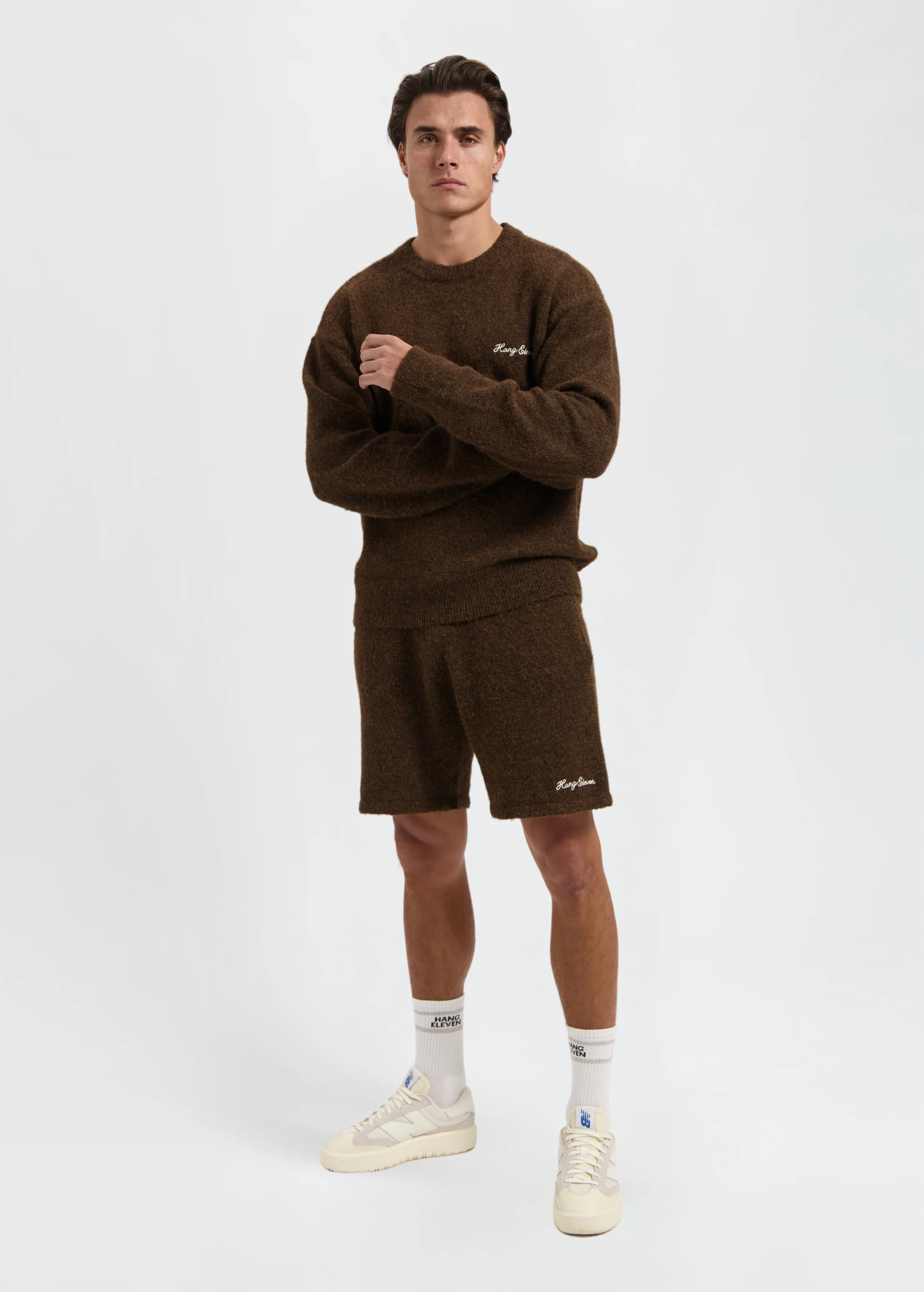 Soft Knitted Short - Brown - Image 5