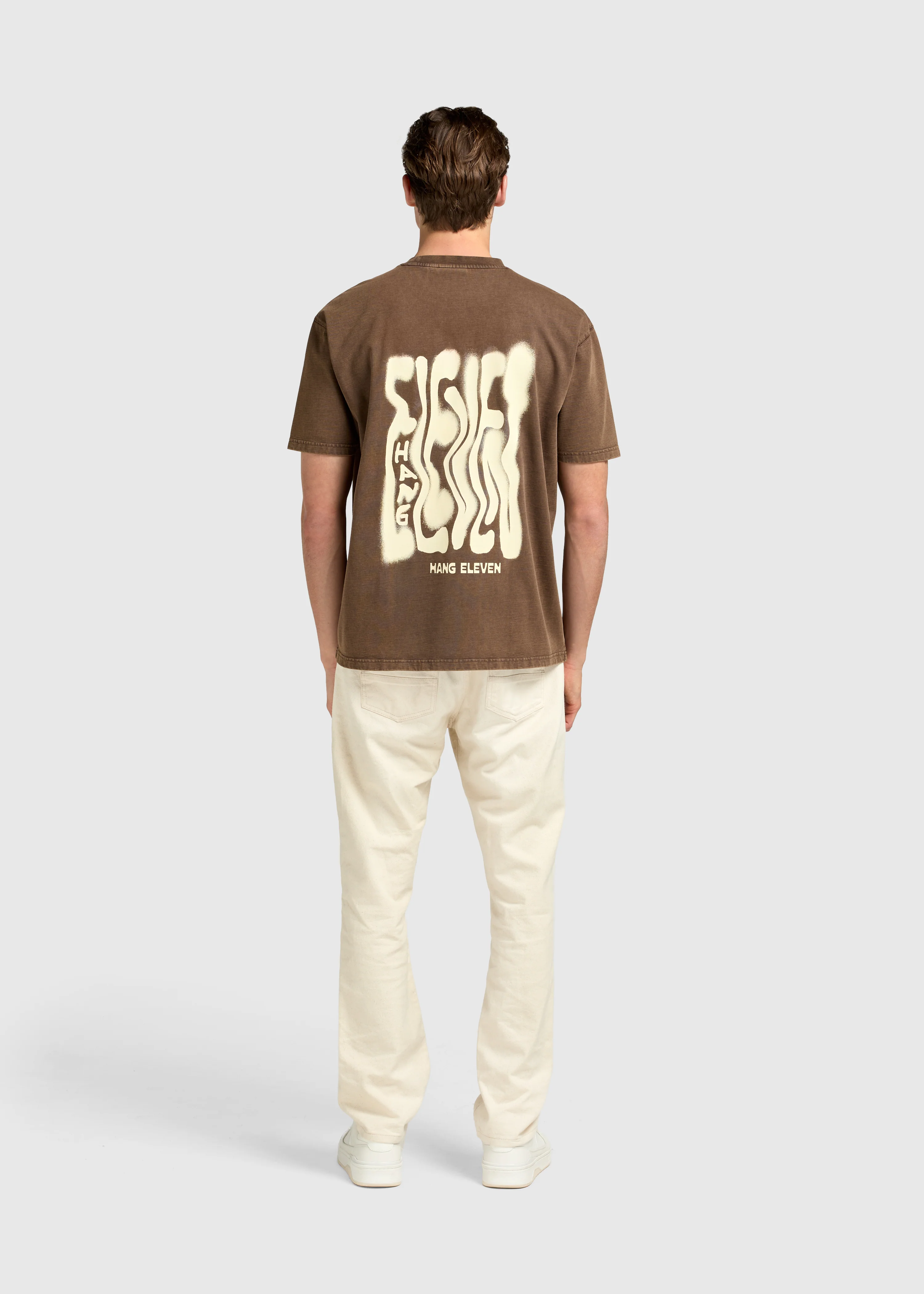 Spray Tee - Washed Brown - Image 4