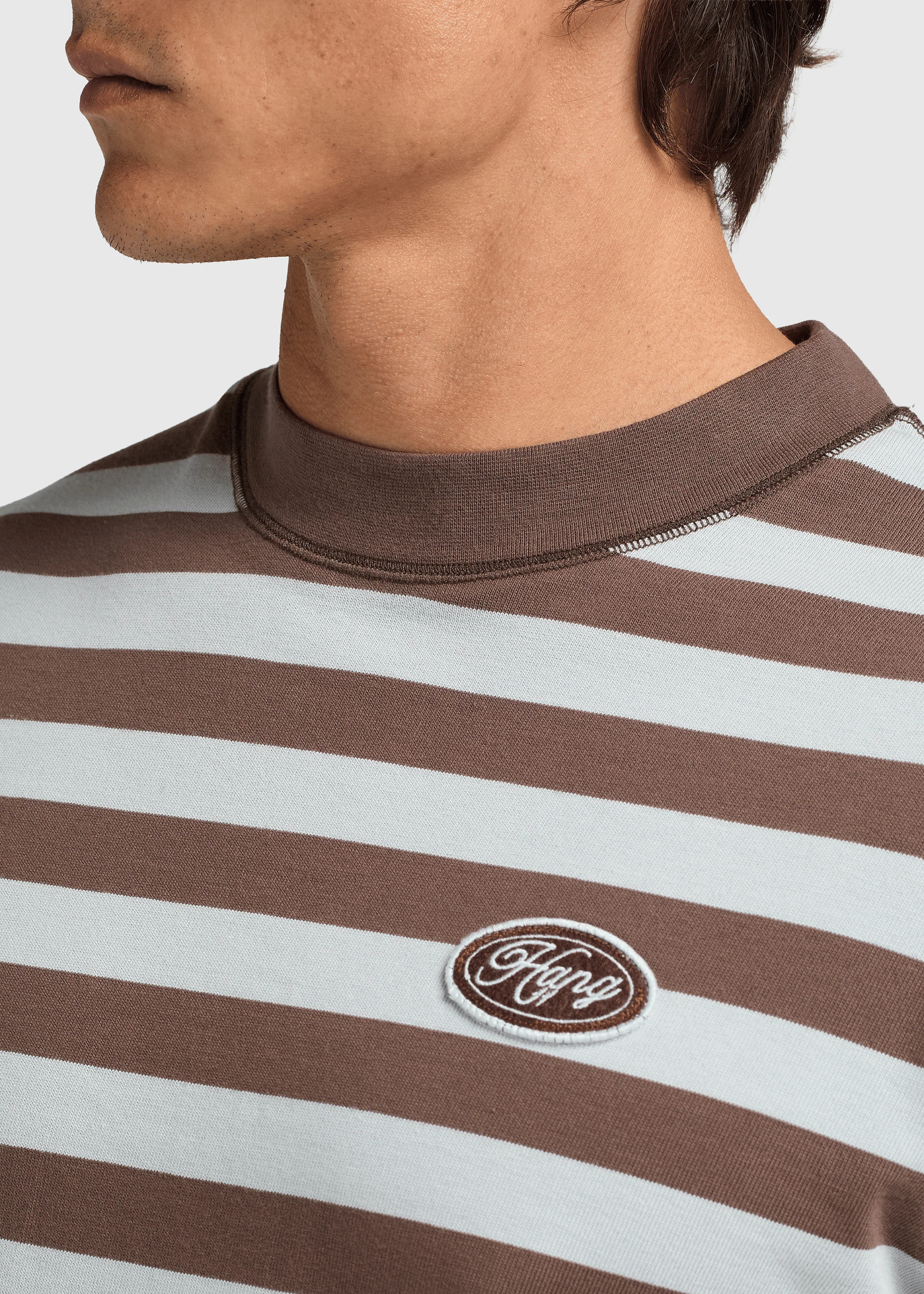 Stripe Longsleeve - Chocolate - Image 3