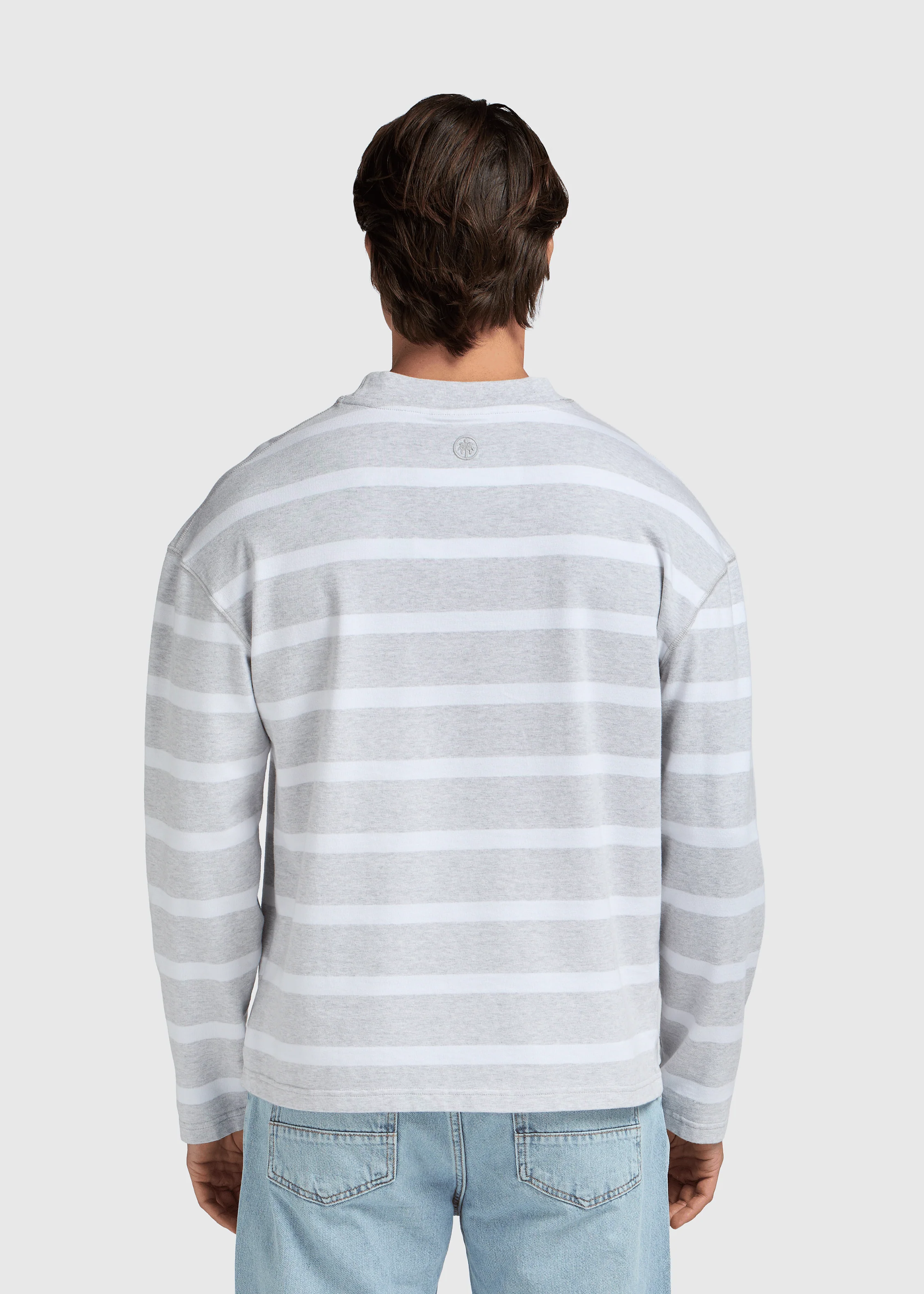 Stripe Longsleeve - Grey Melee - Image 3
