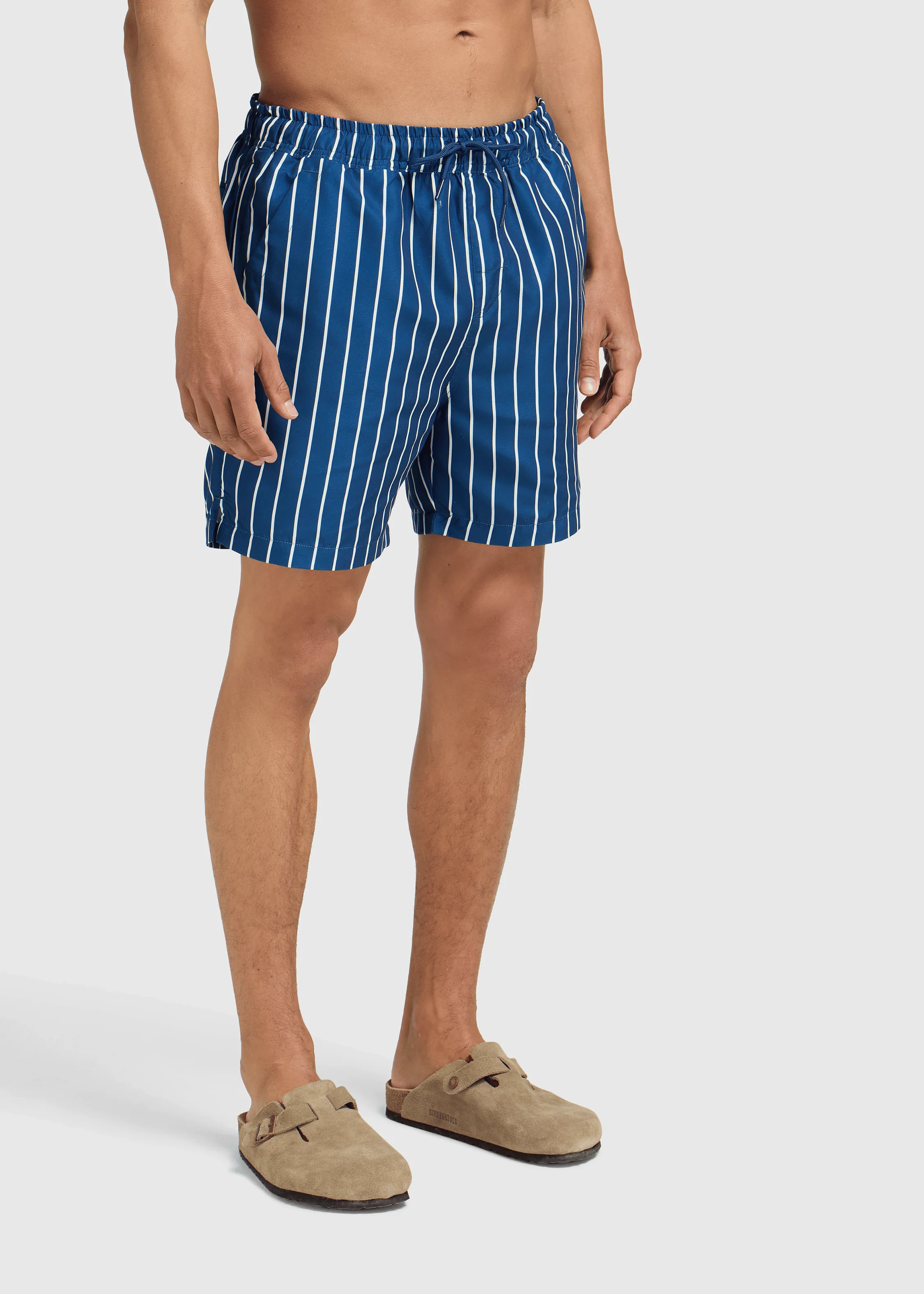 Striped Swim Short - Navy - Image 2