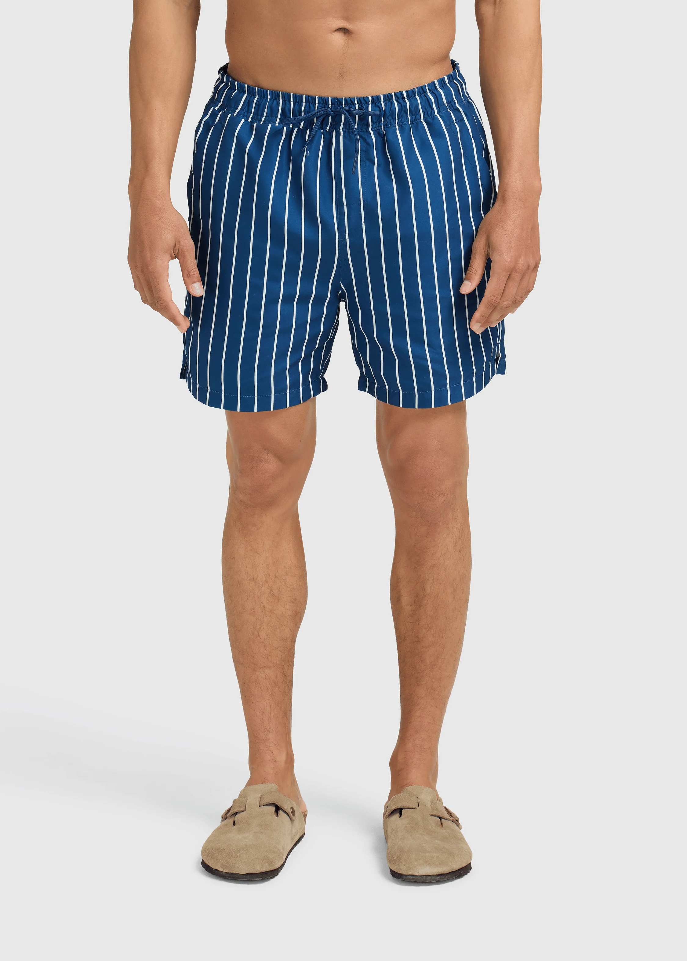 Striped Swim Short - Navy - Image 3