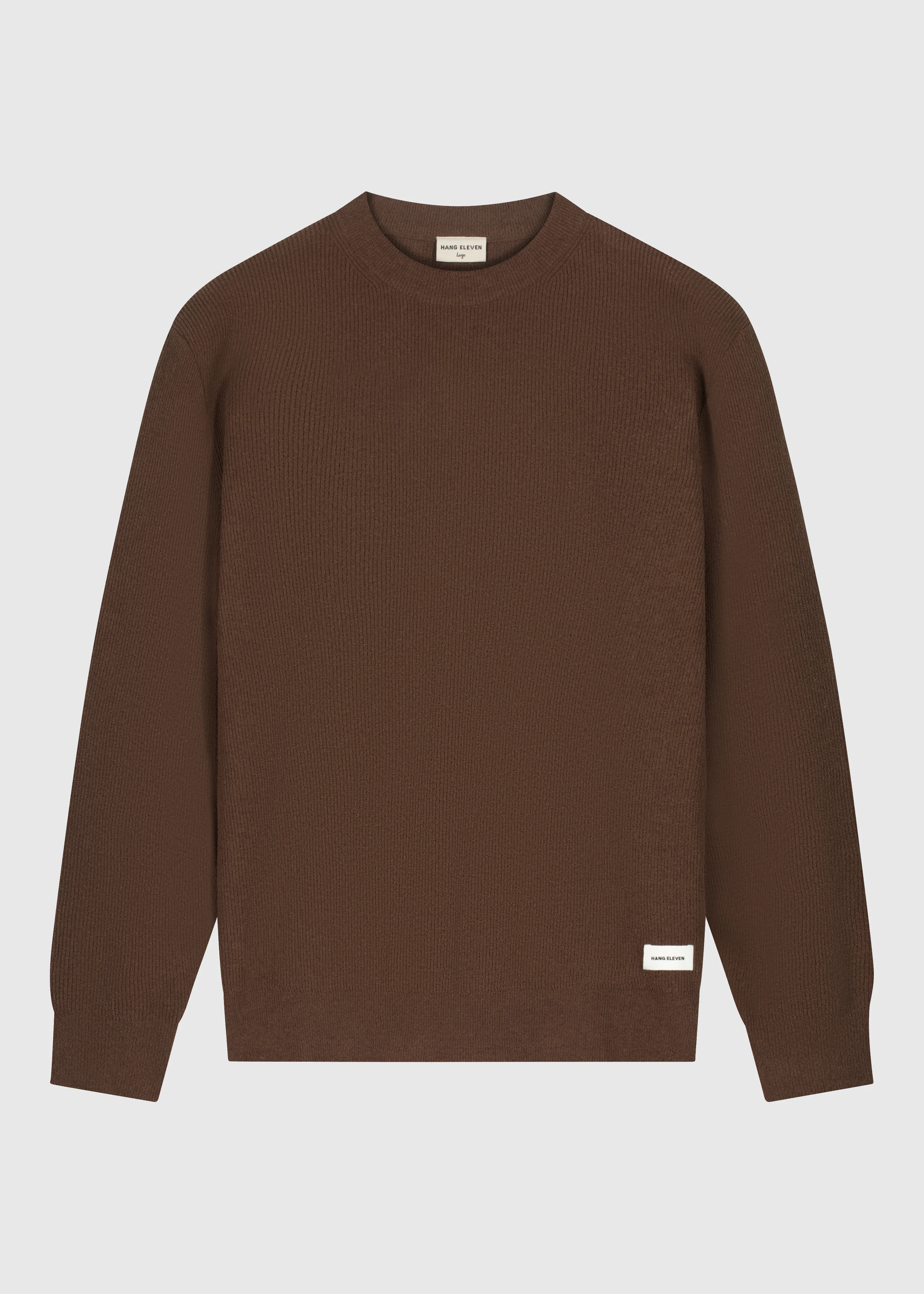 Structure Knit Crewneck - Espresso - Image 3