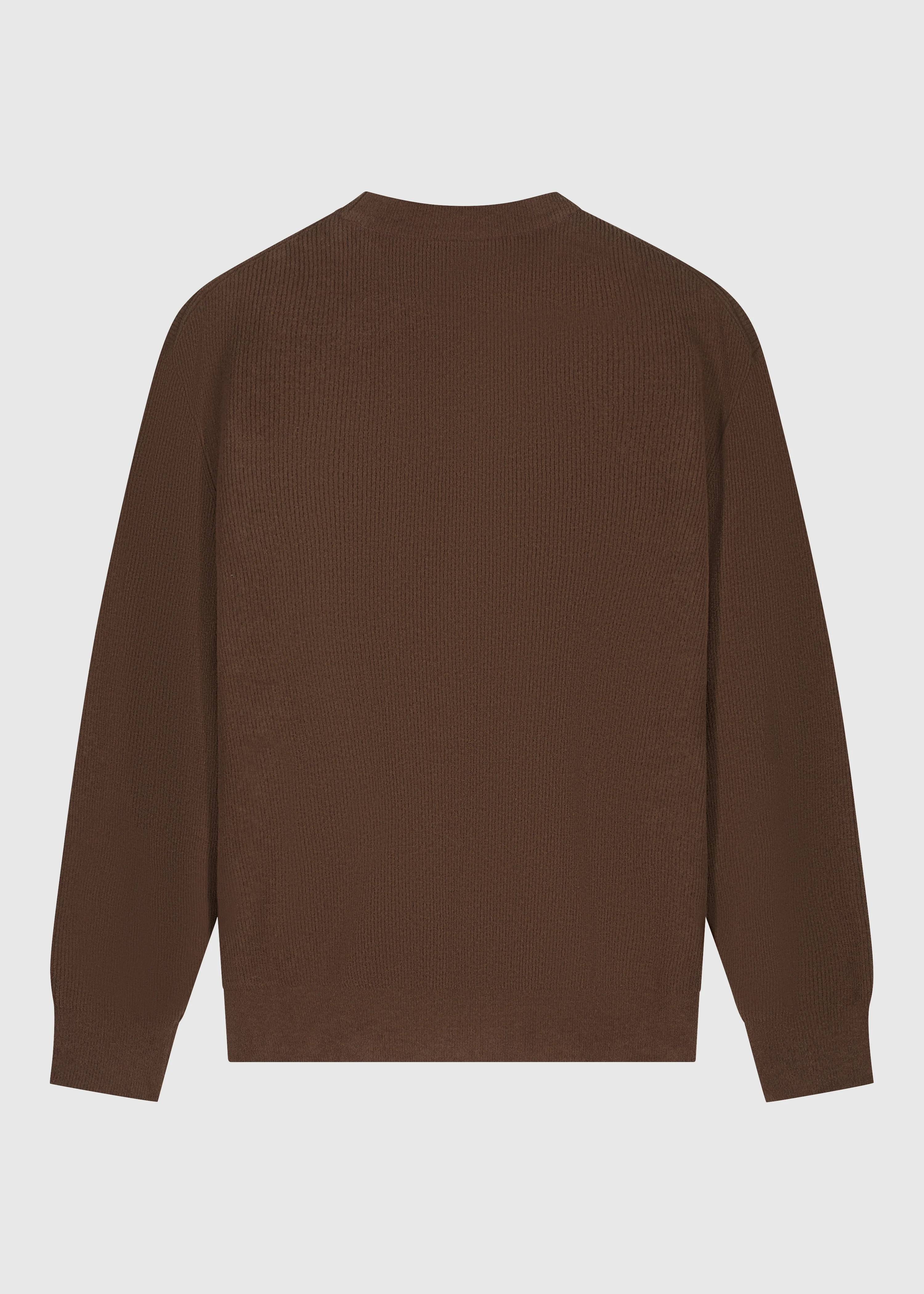 Structure Knit Crewneck - Espresso - Image 4