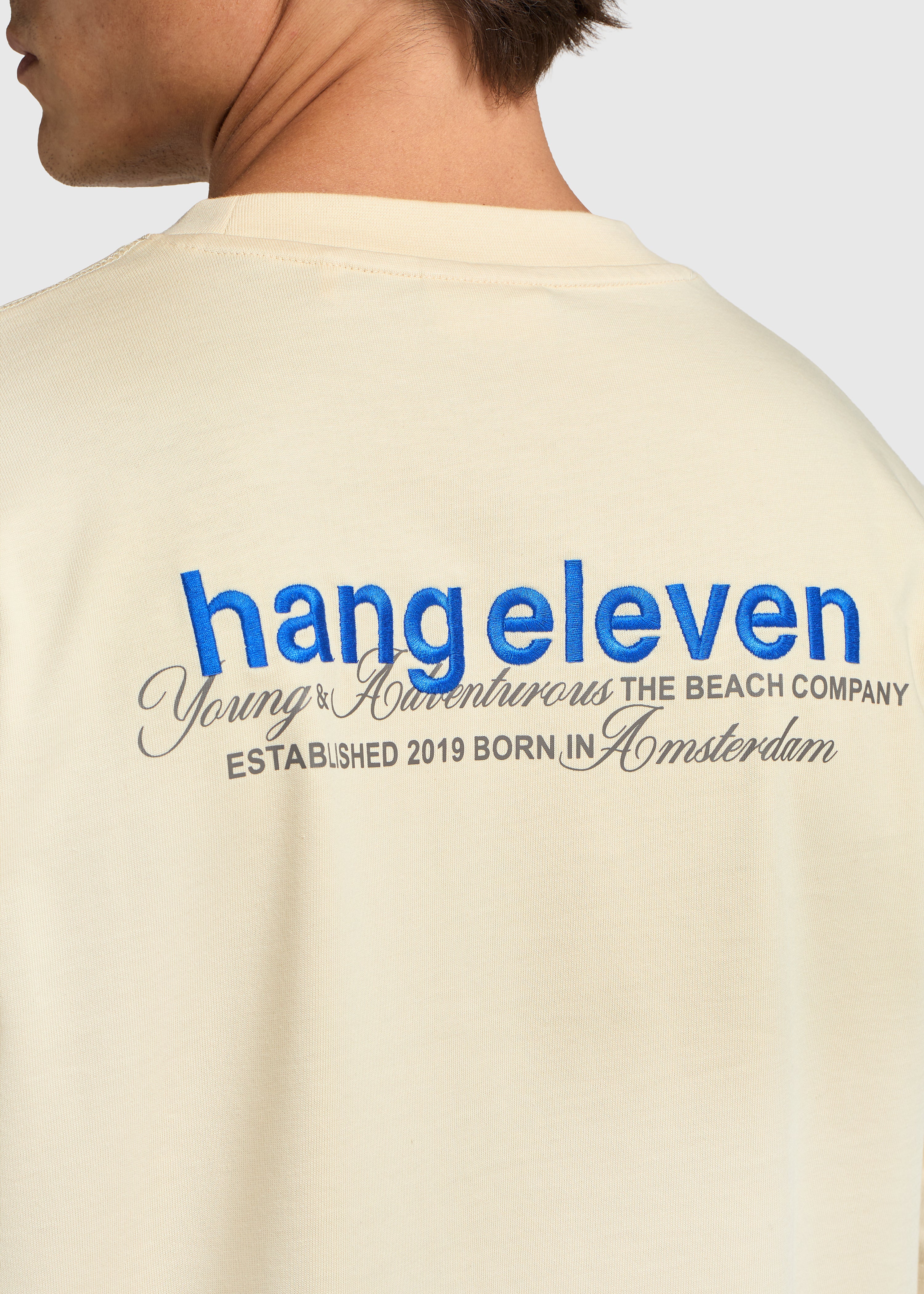 Brand Embro Tee - White Sand - Image 6