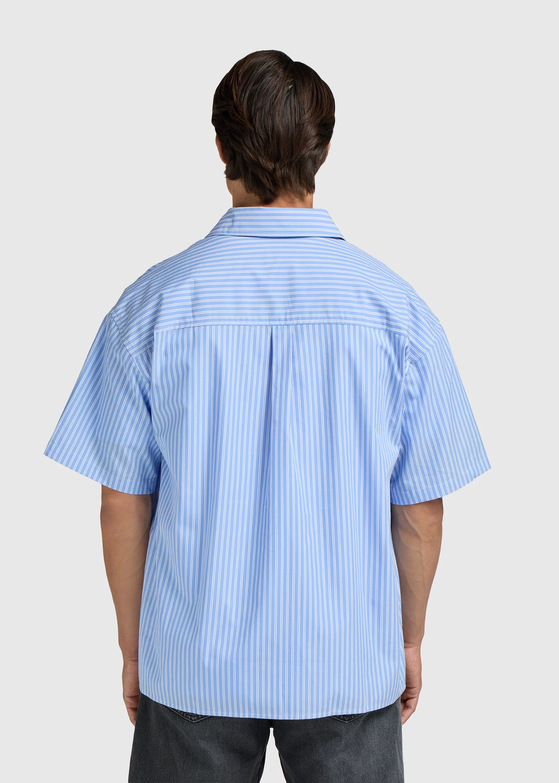Striped Summer Shirt - Light Blue - Image 2