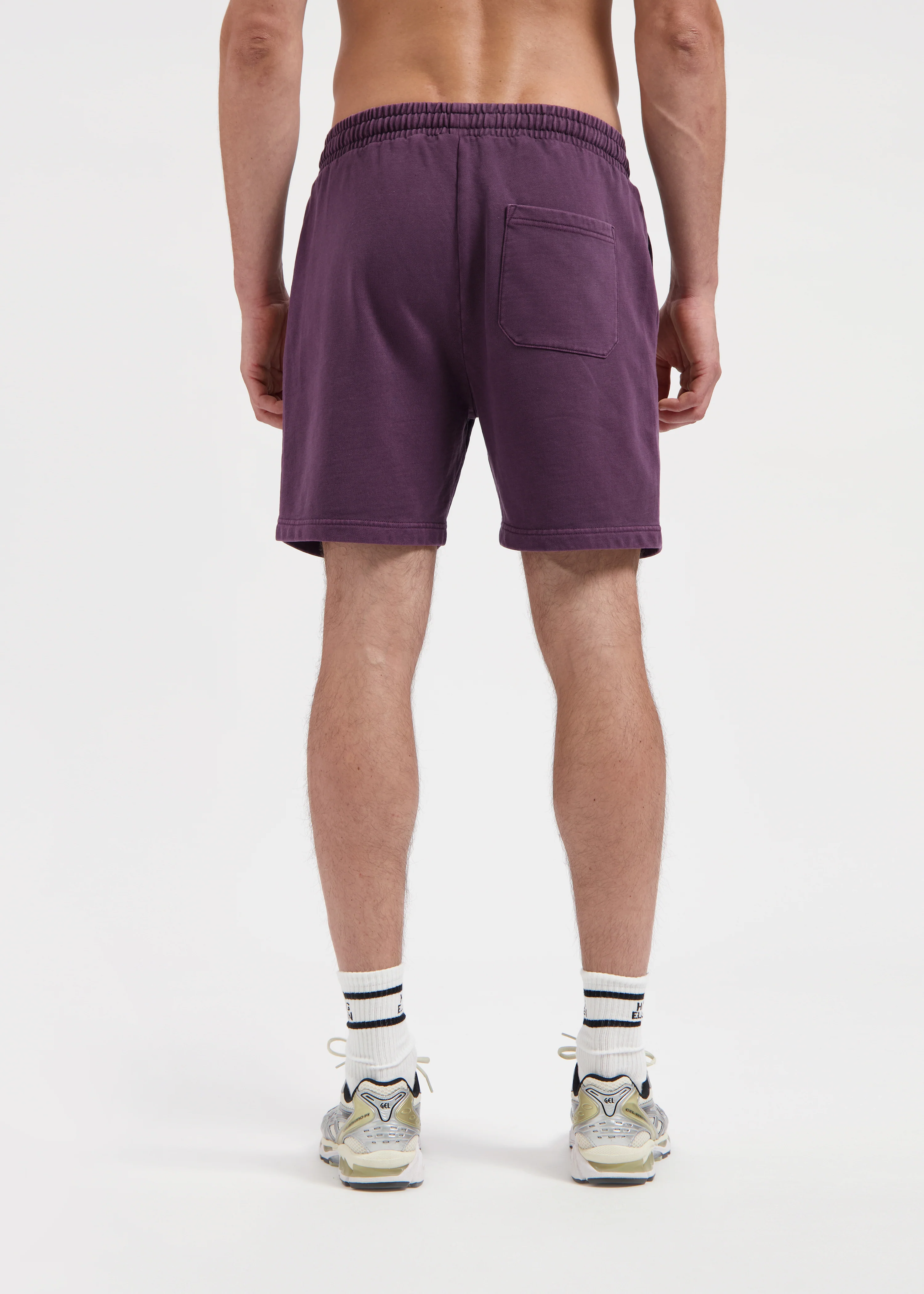Washed Sweat Short - Dark Purple - Image 4