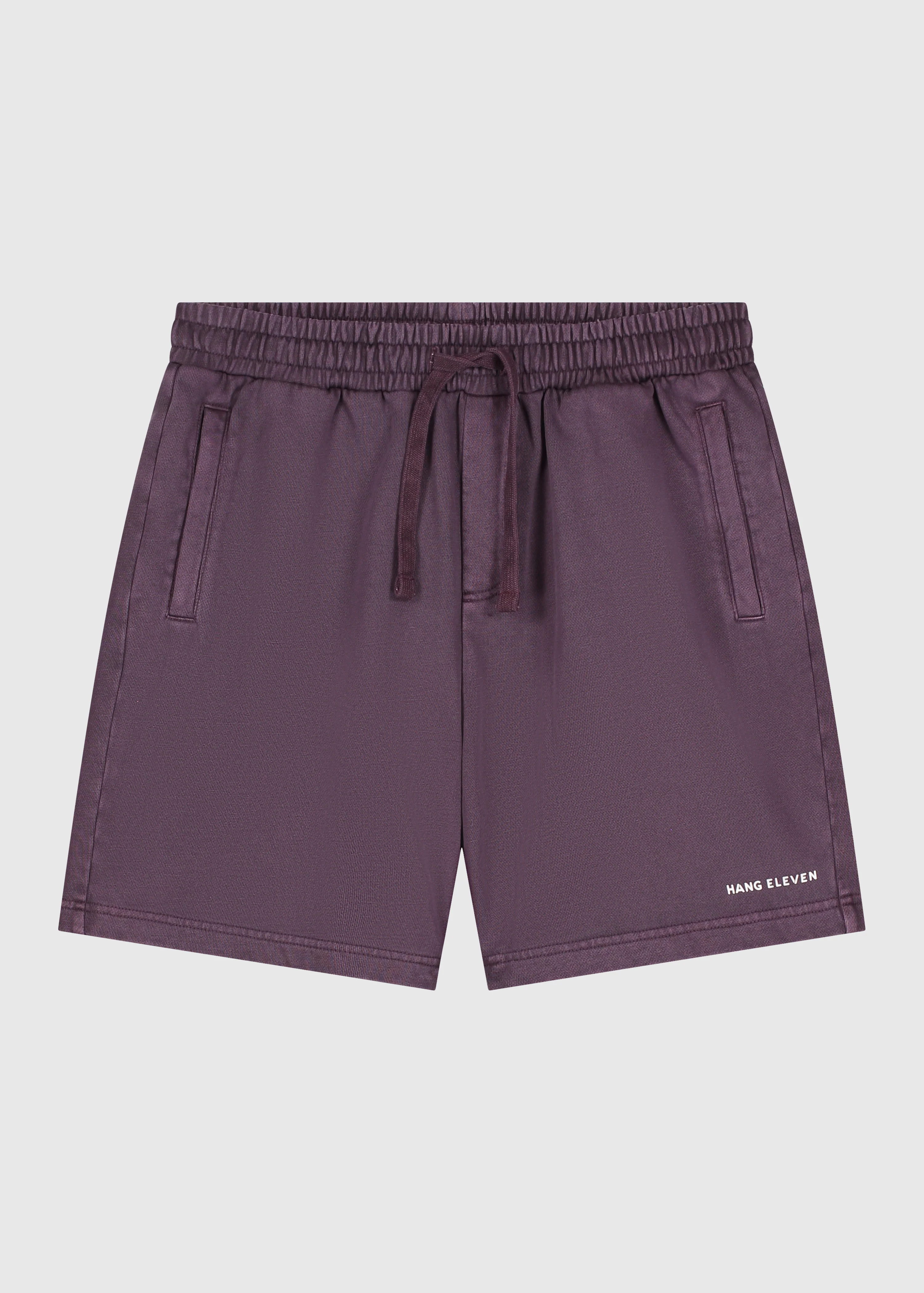 Washed Sweat Short - Dark Purple - Image 5