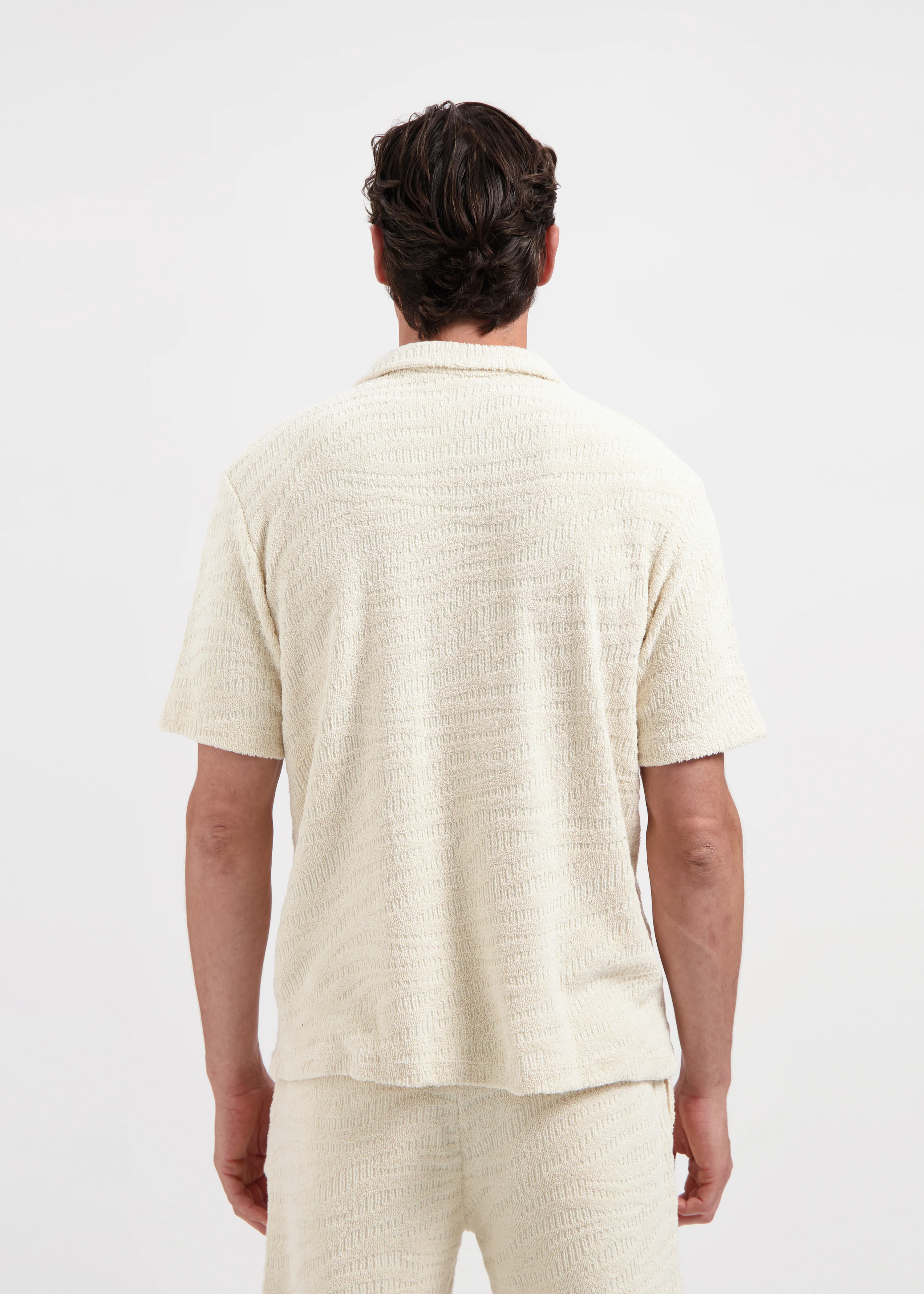 Terry Jacquard Shirt - Sand Light - Image 2