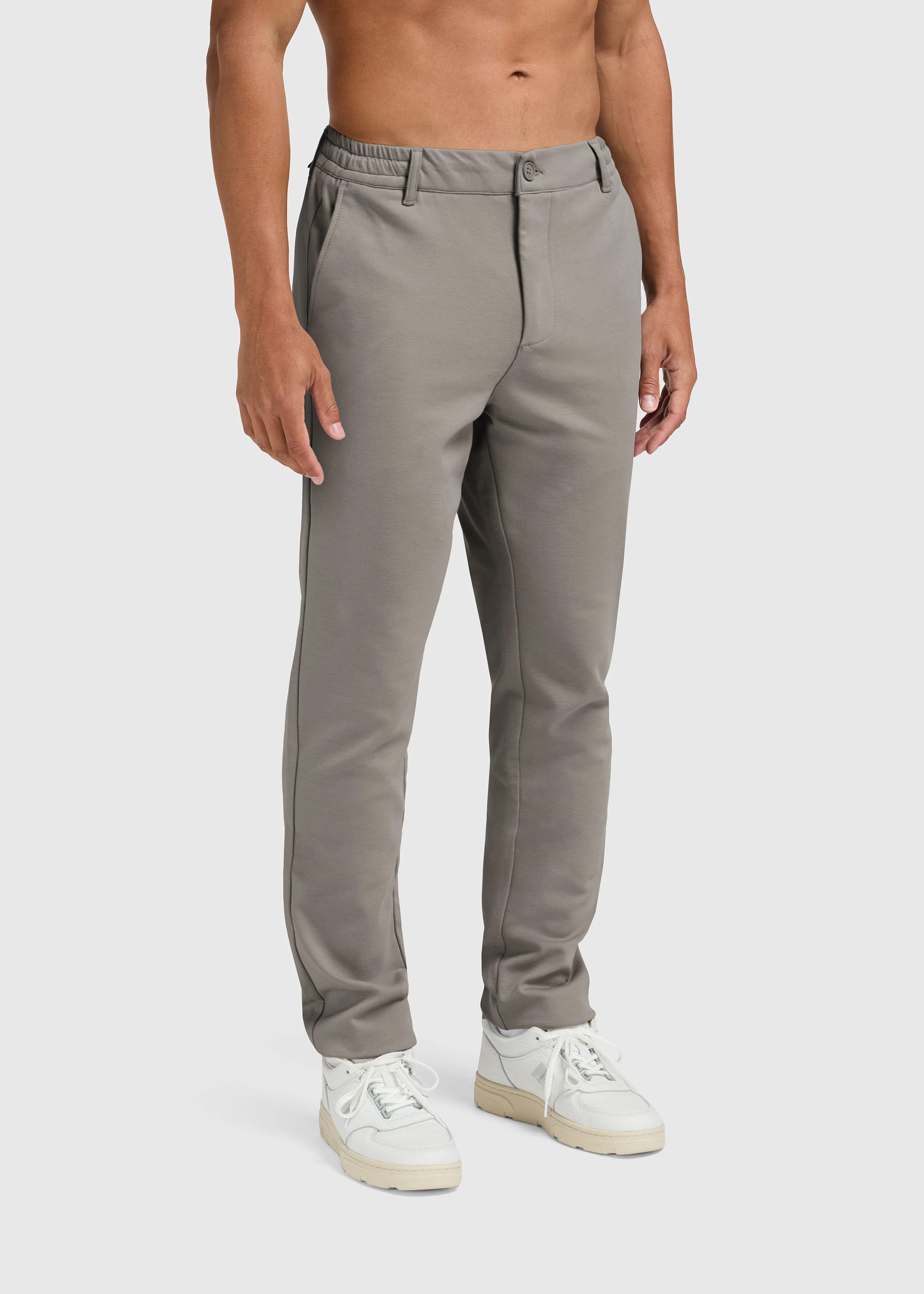The Comfort Trouser - Stone Grey - Image 4