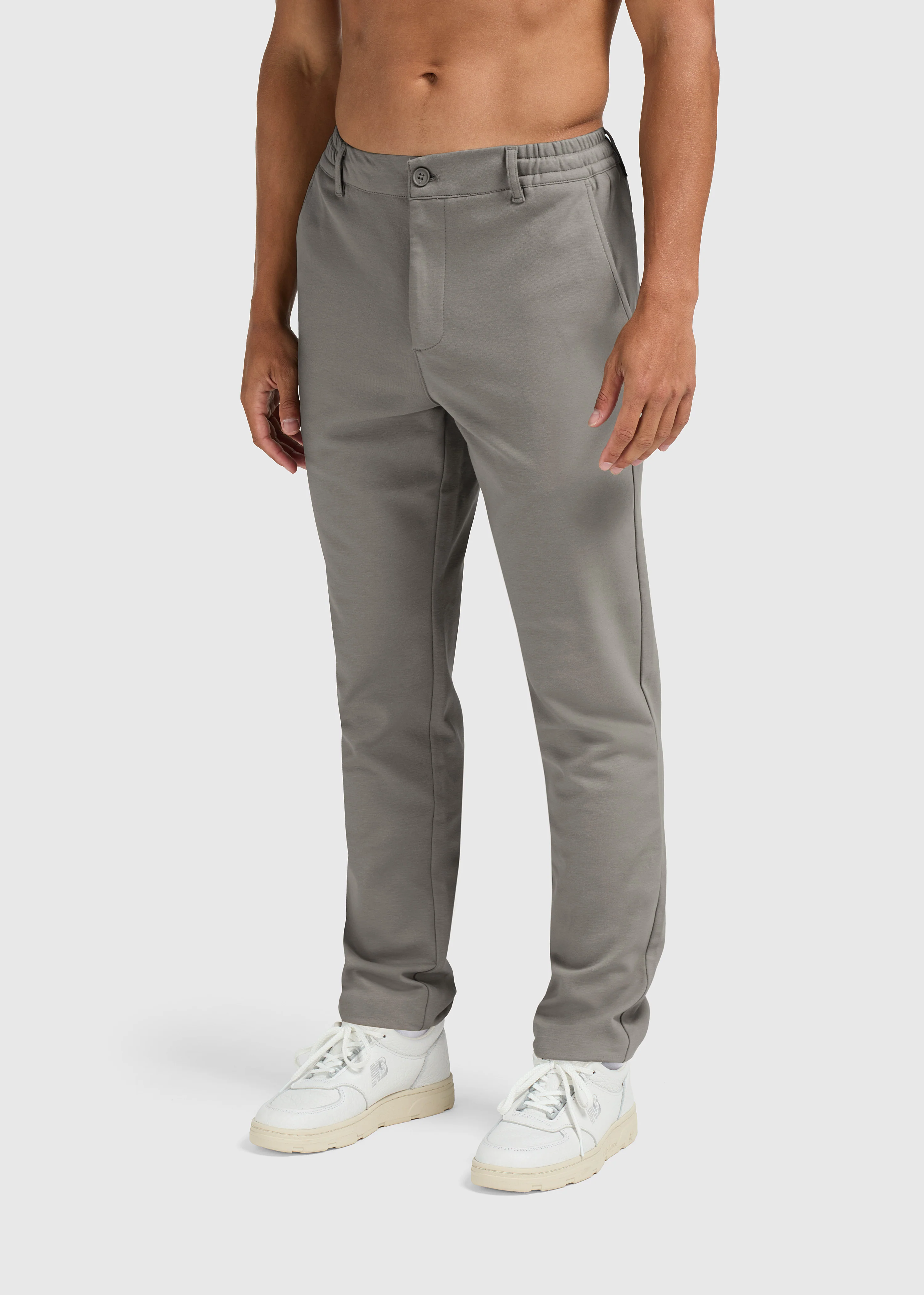 The Comfort Trouser - Stone Grey - Image 5