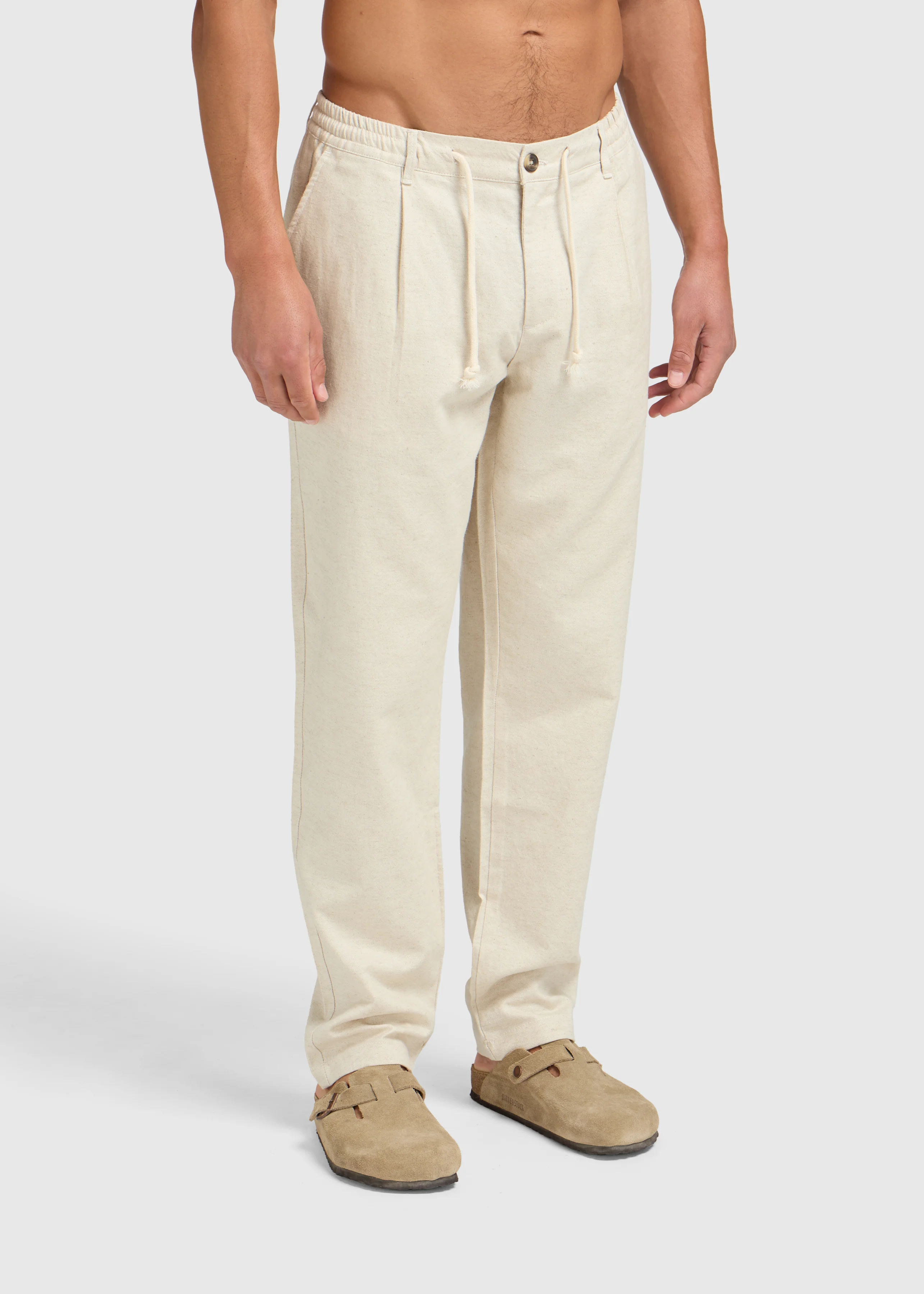 The Straight Linen Pants - Sand - Image 4