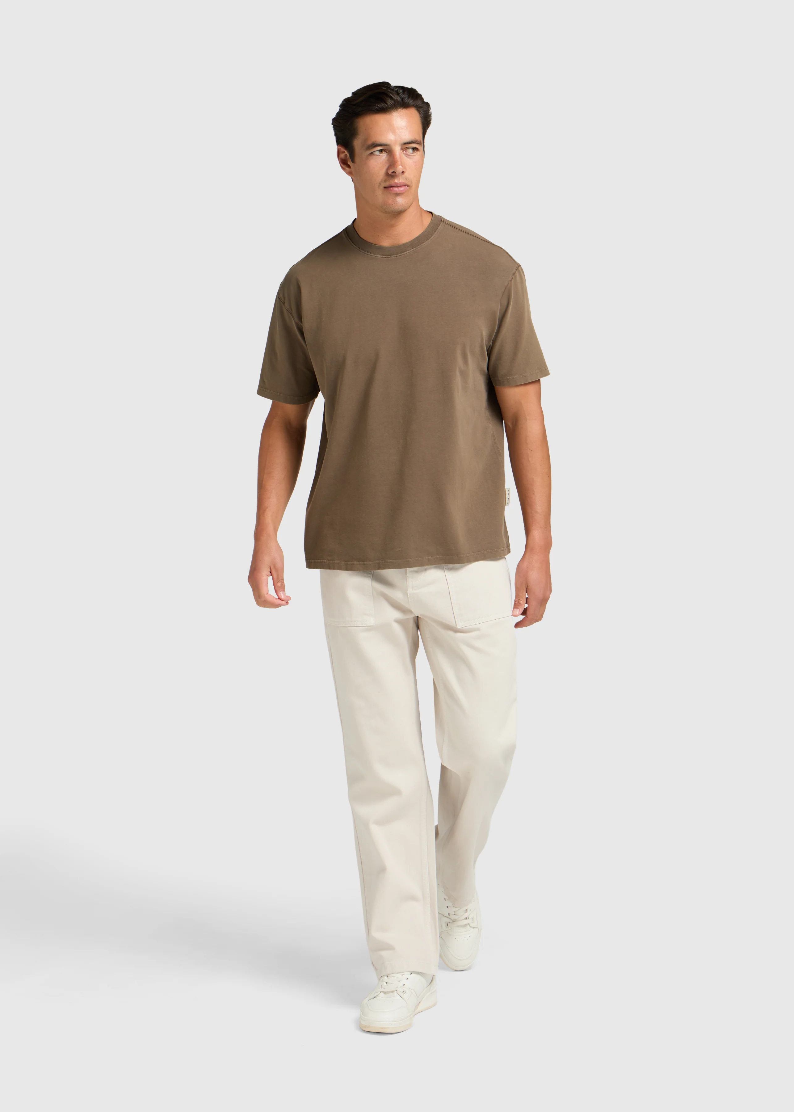 Tide Basic Tee - Washed Brown - Image 4