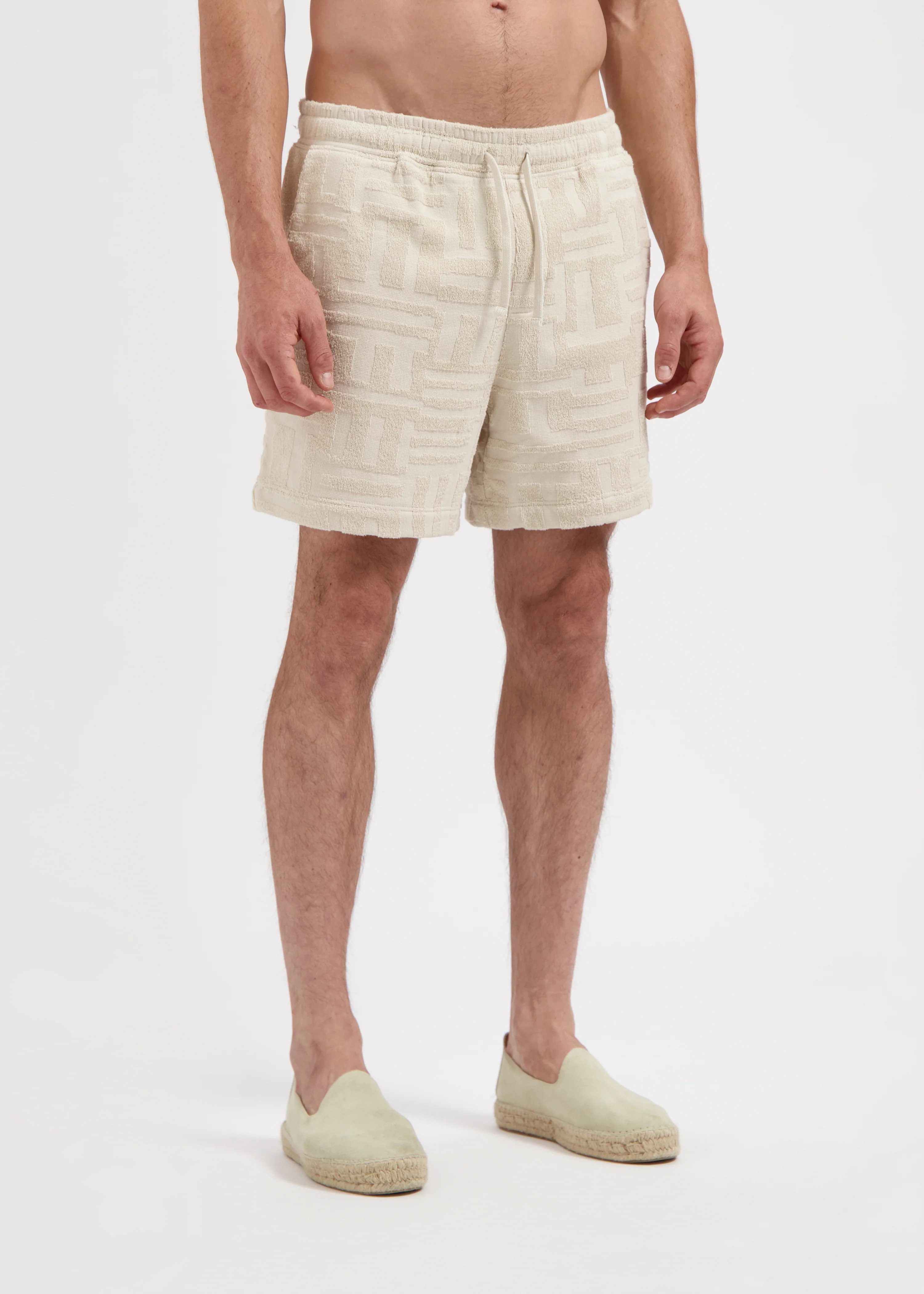 Toweling Jacquard Short - Sand - Image 3