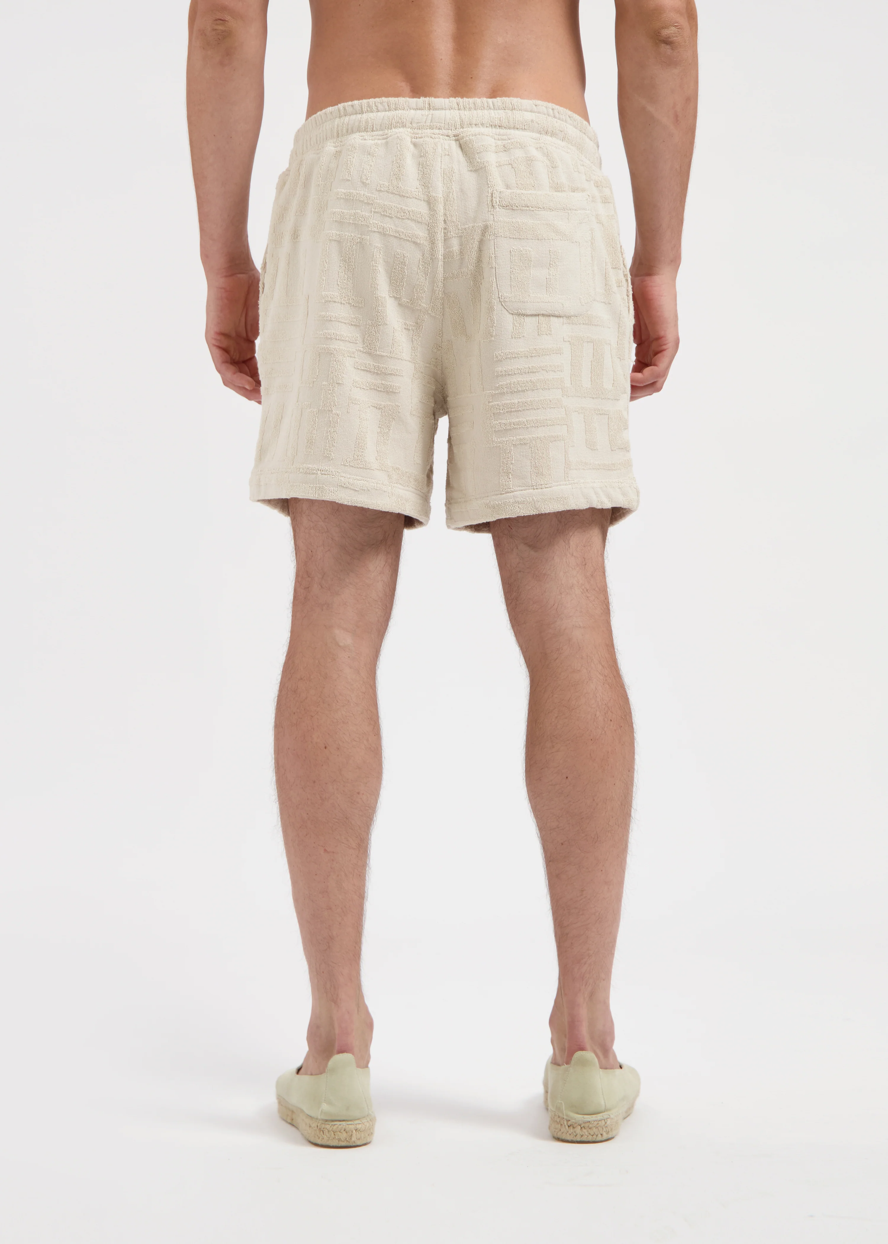Toweling Jacquard Short - Sand - Image 4