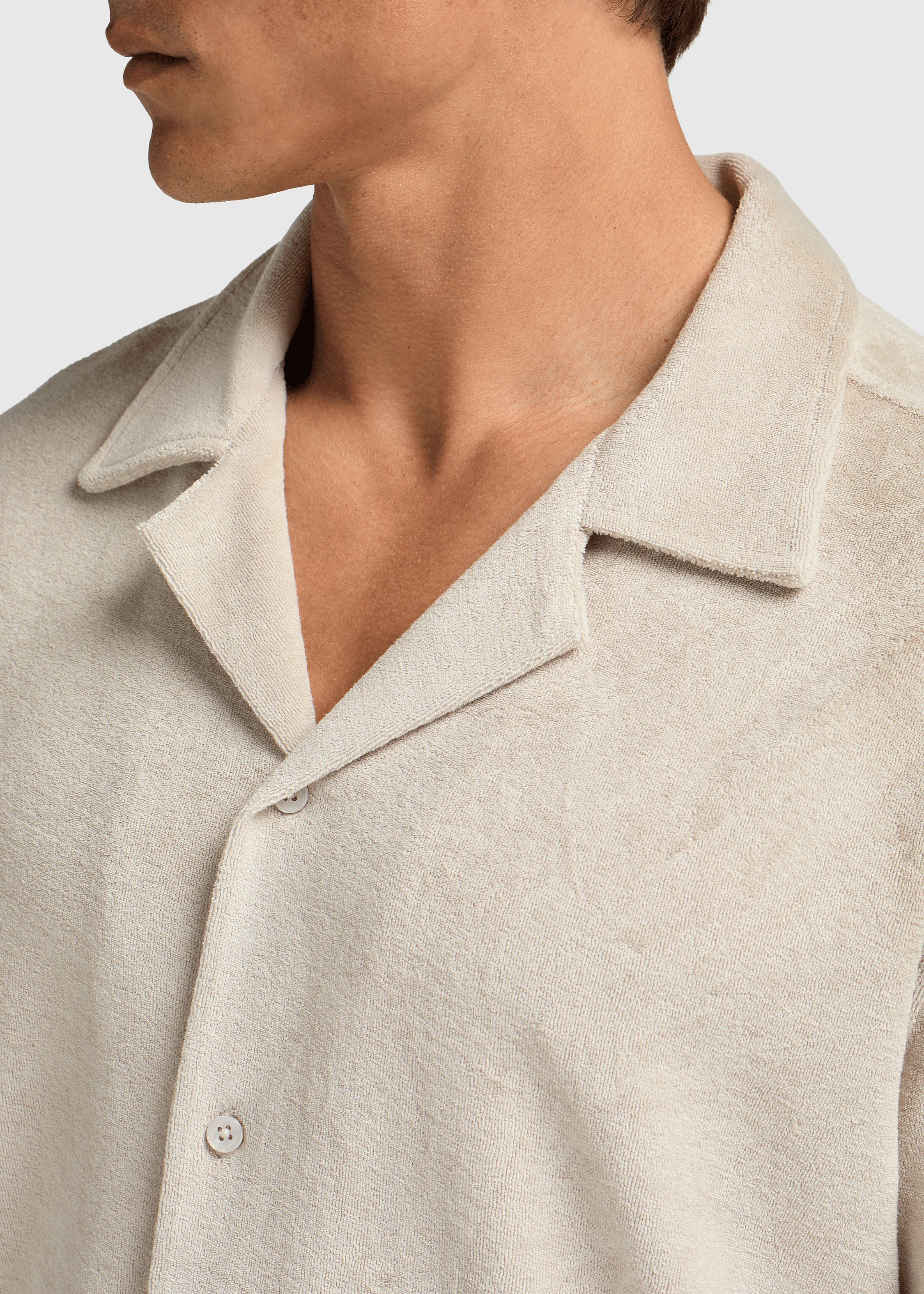 Toweling Shirt - Sand - Image 3