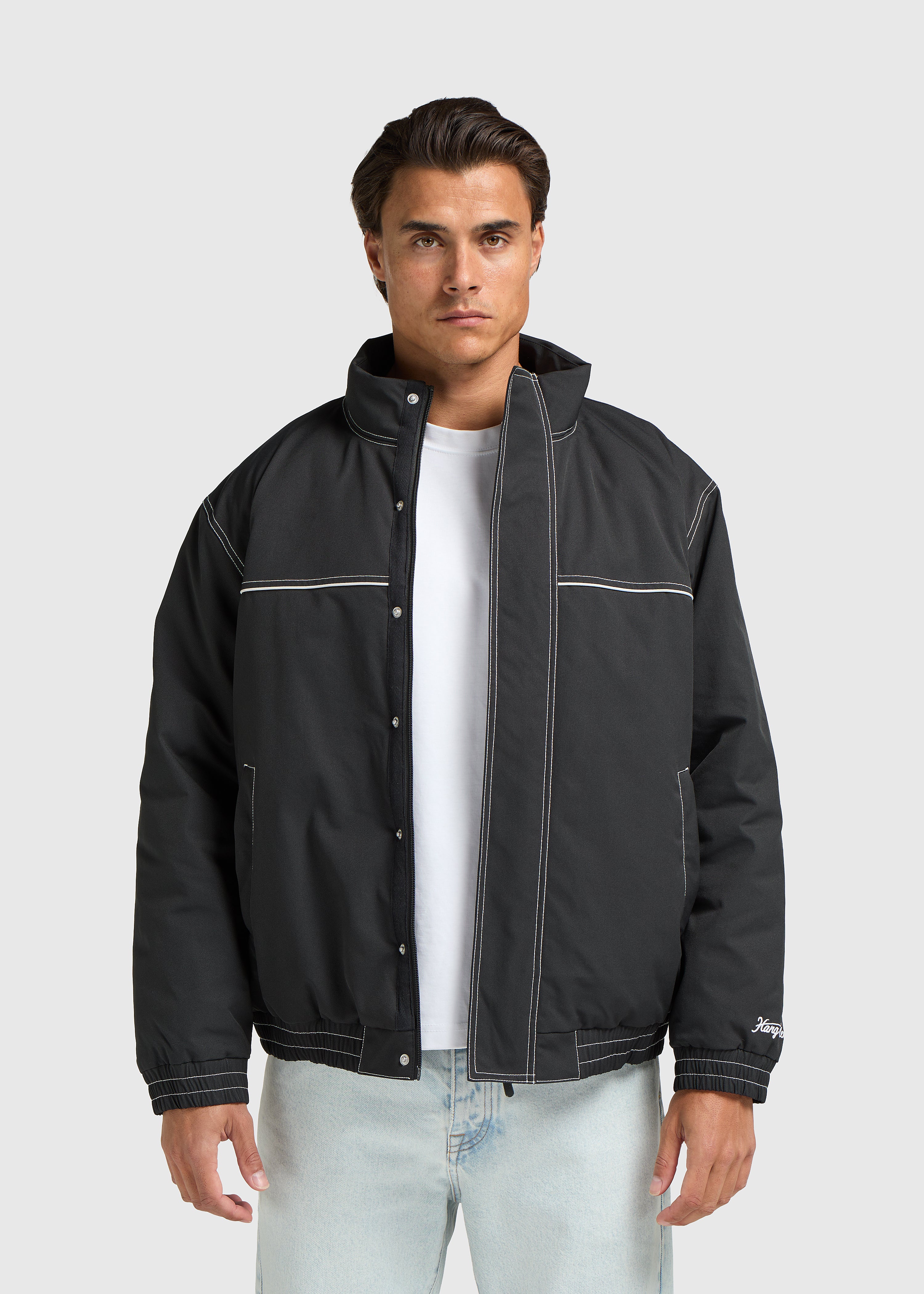 Two Tone Jacket - Off Black - Image 2