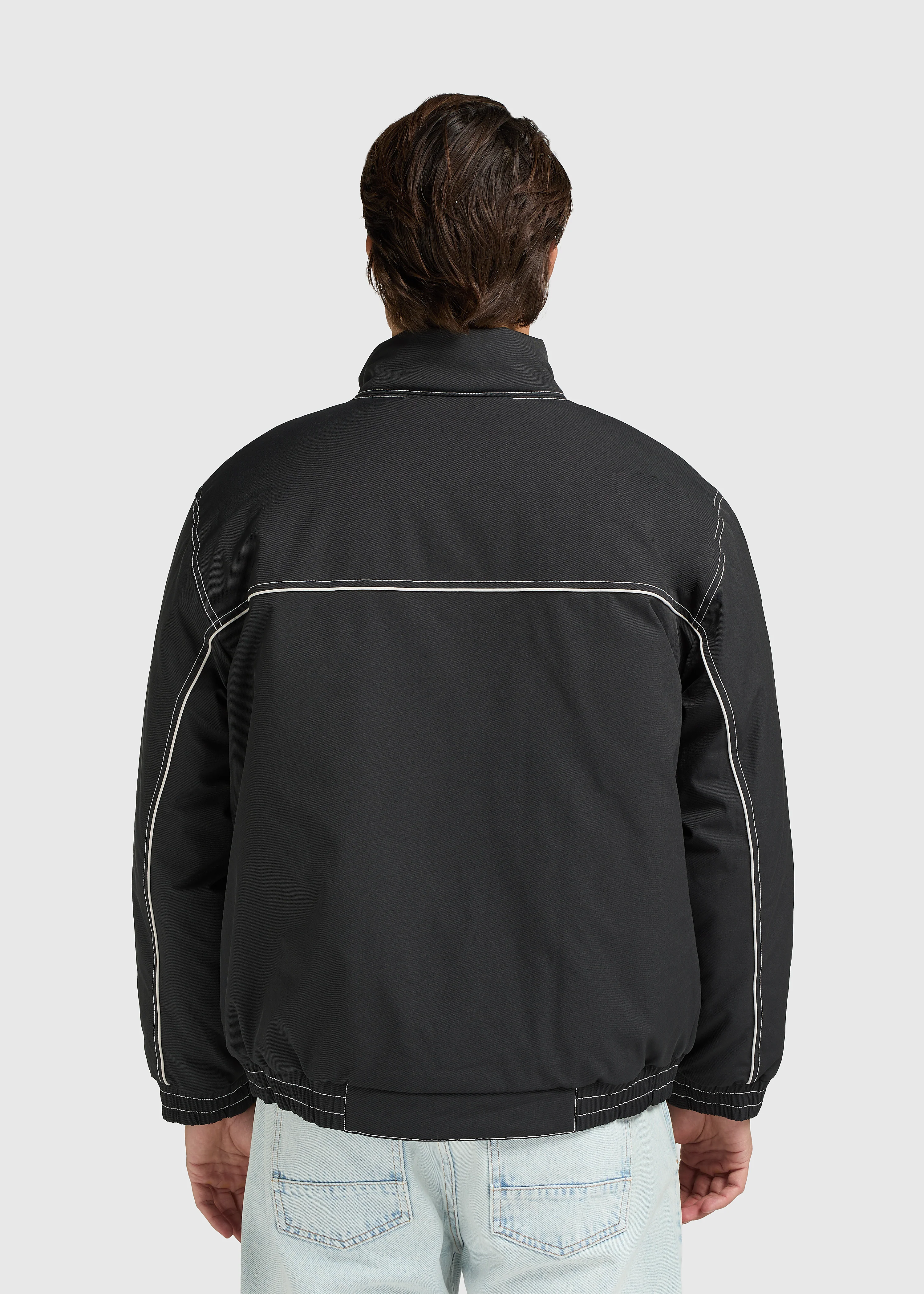 Two Tone Jacket - Off Black - Image 5