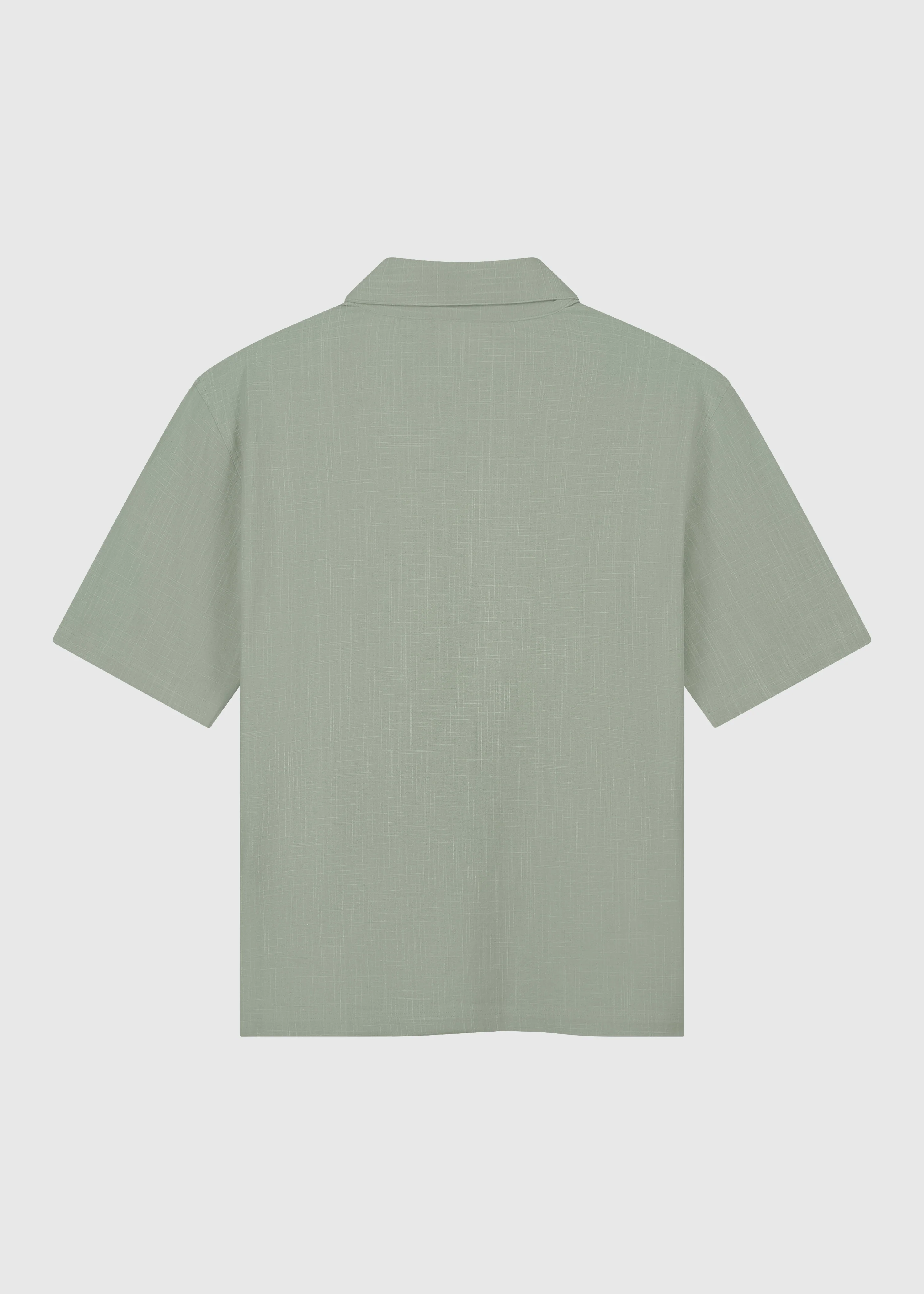 Uni Slub Shirt - Sage Green - Image 2