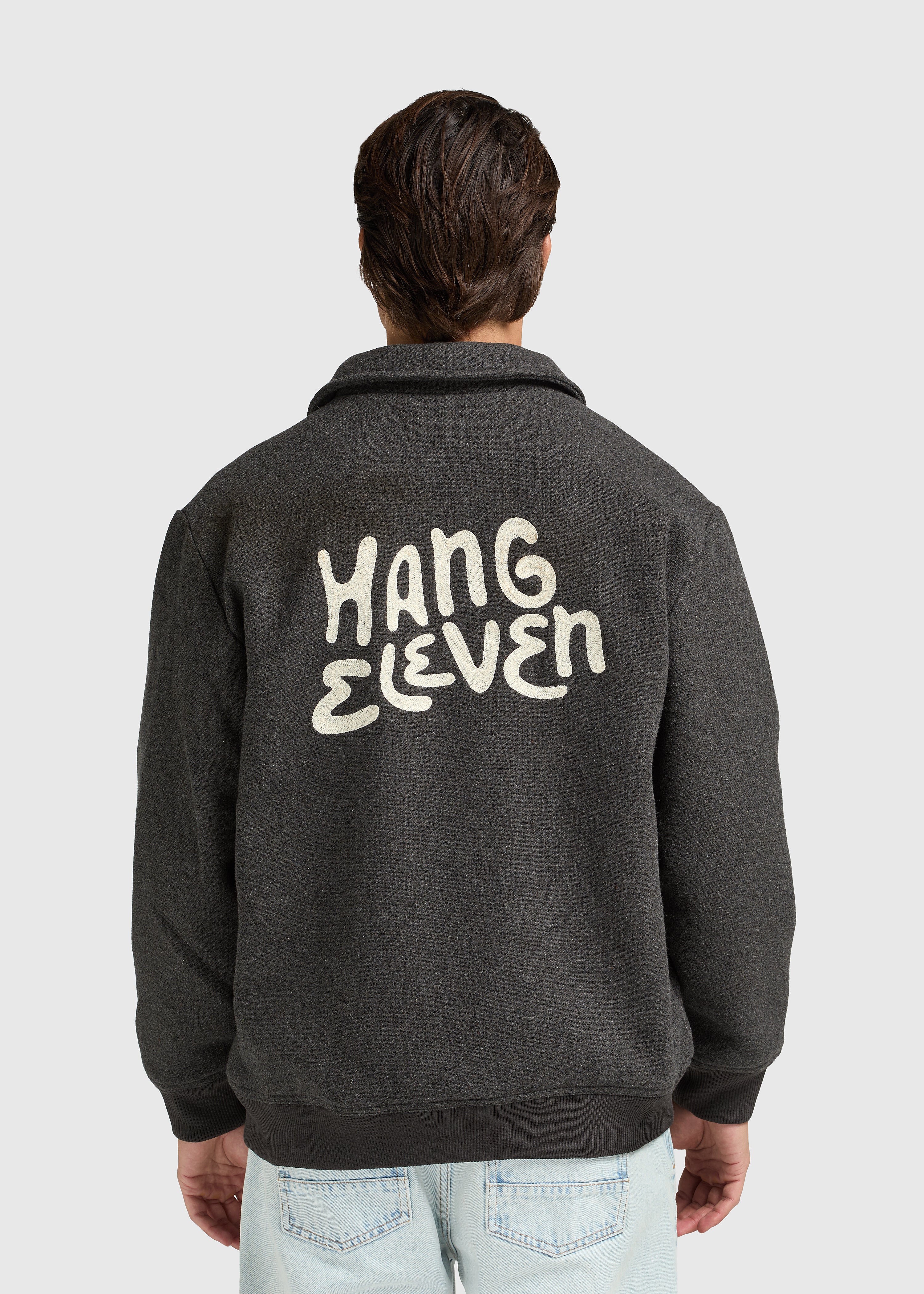 Varsity Jacket - Dark Grey - Image 2
