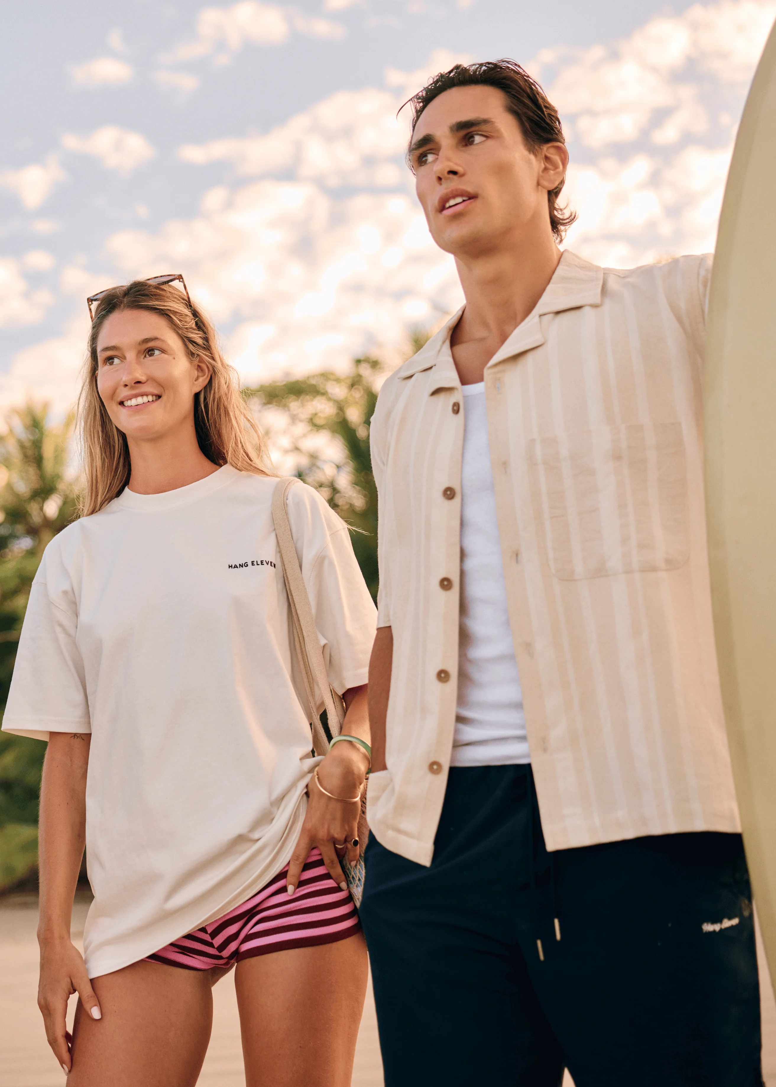 Premium Stripe Shirt - Sand - Image 10