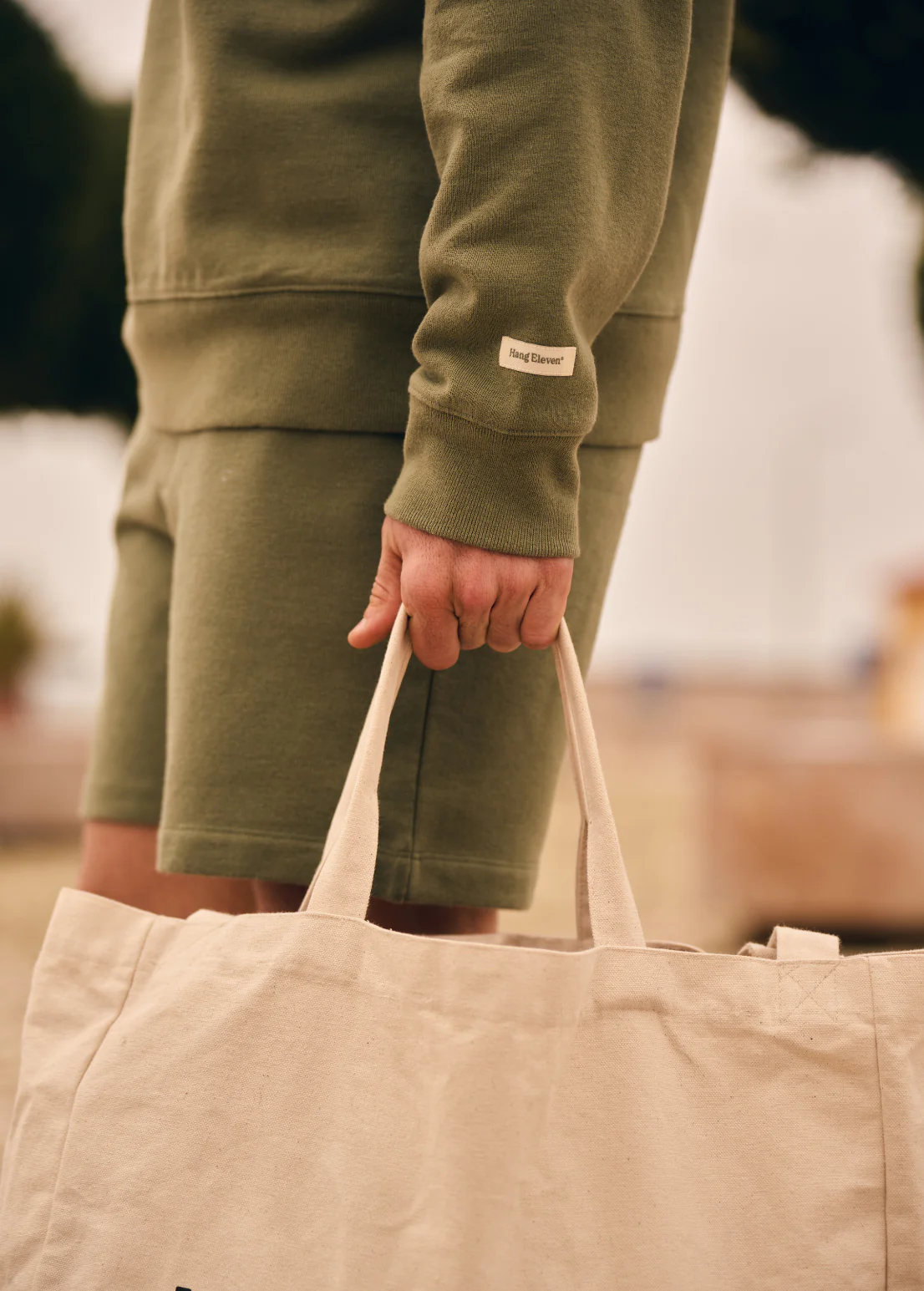 Vintage Washed Half Zip - Moss Green - Image 5