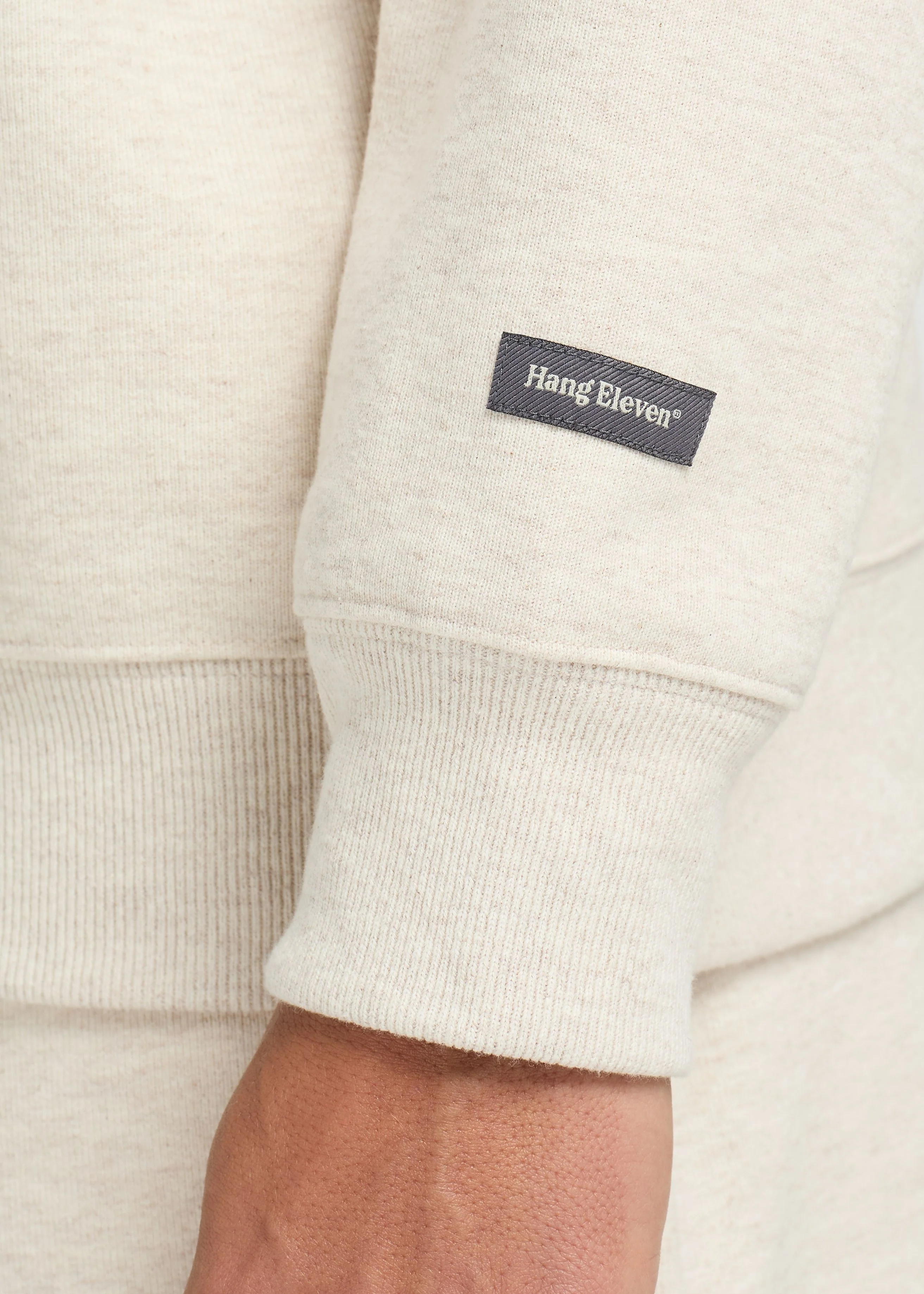 Vintage Washed Half Zip - Sand - Image 3