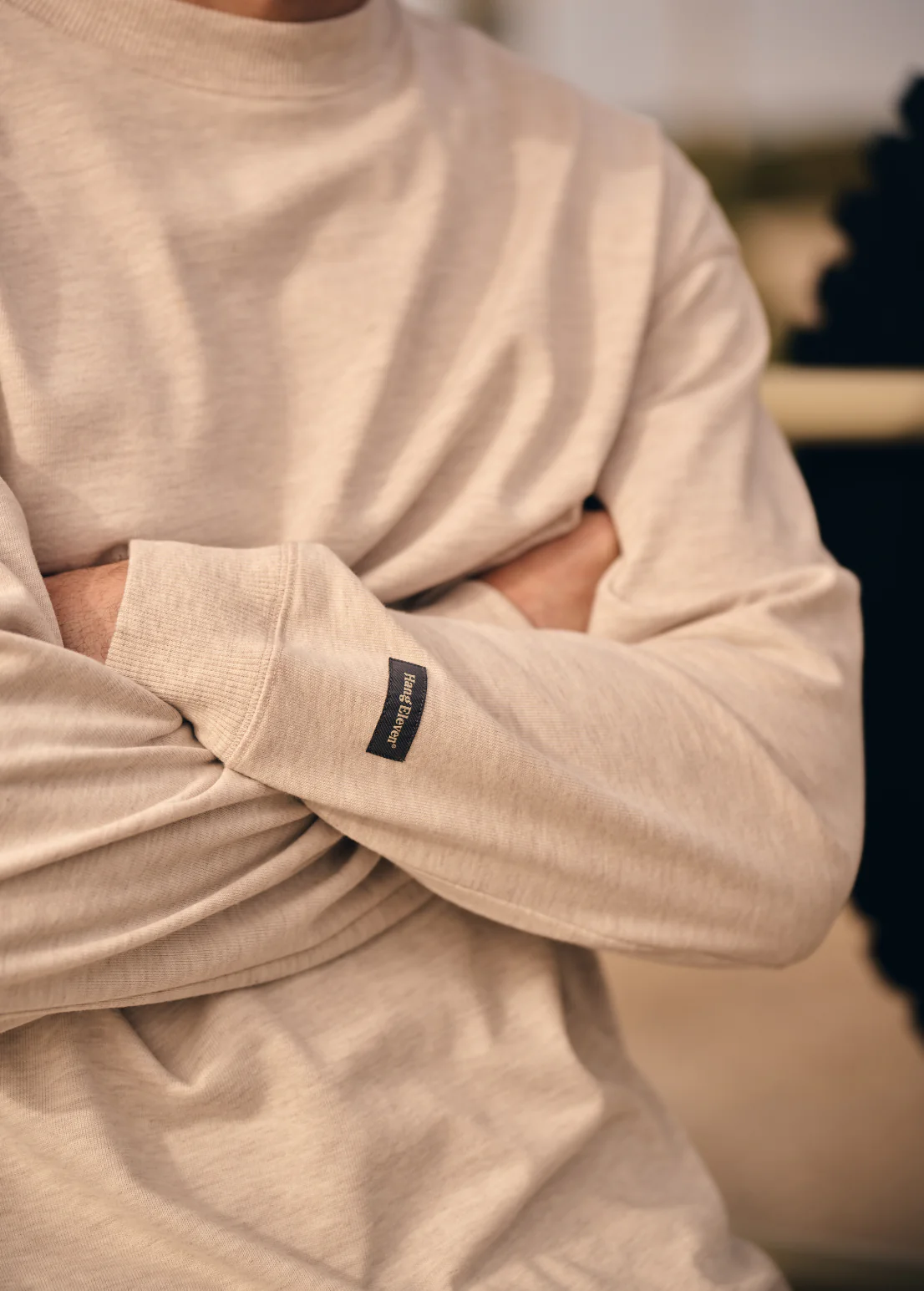 Vintage Washed Longsleeve - Sand Melange - Image 5